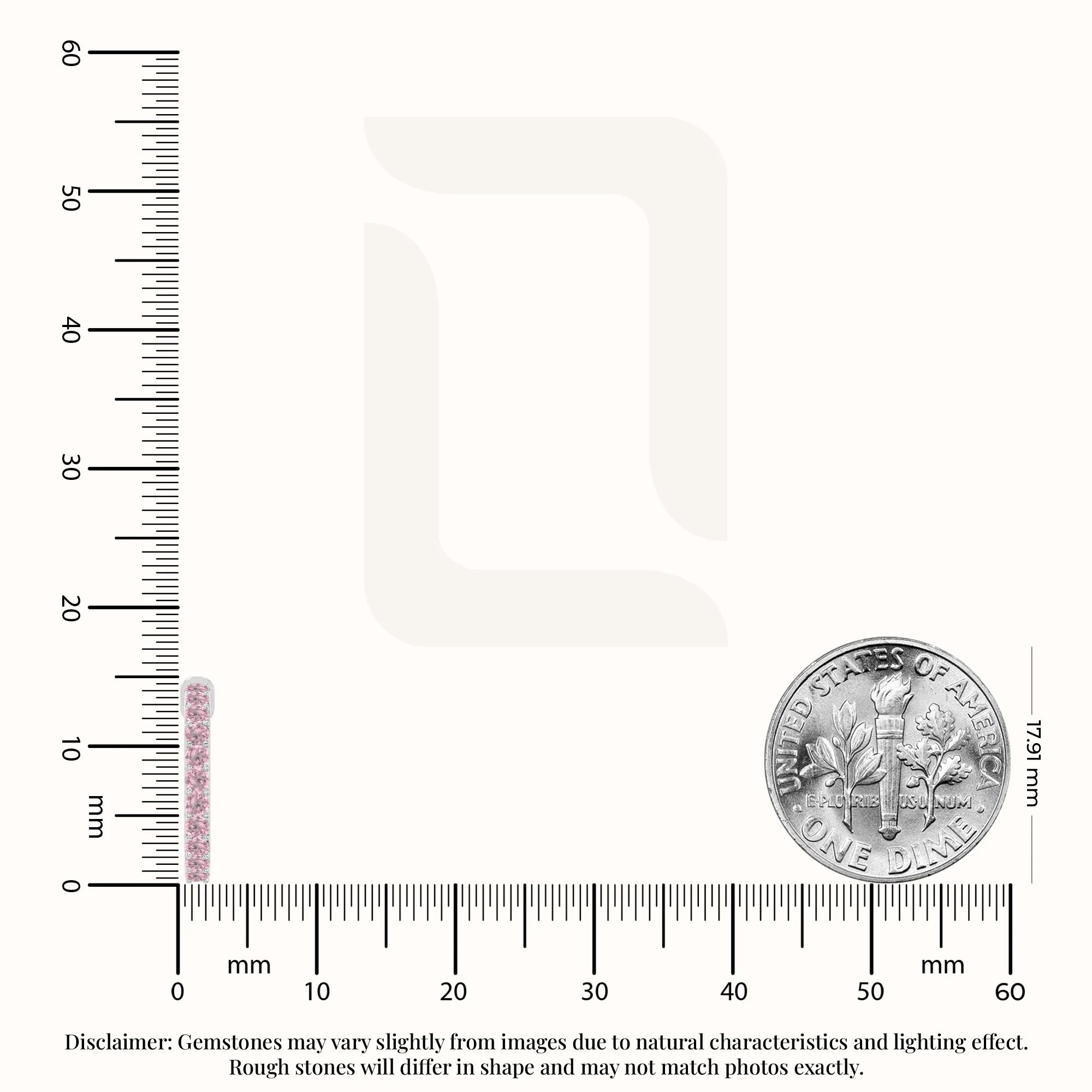 natural pink-tourmaline hoop earrings in sterling silver 