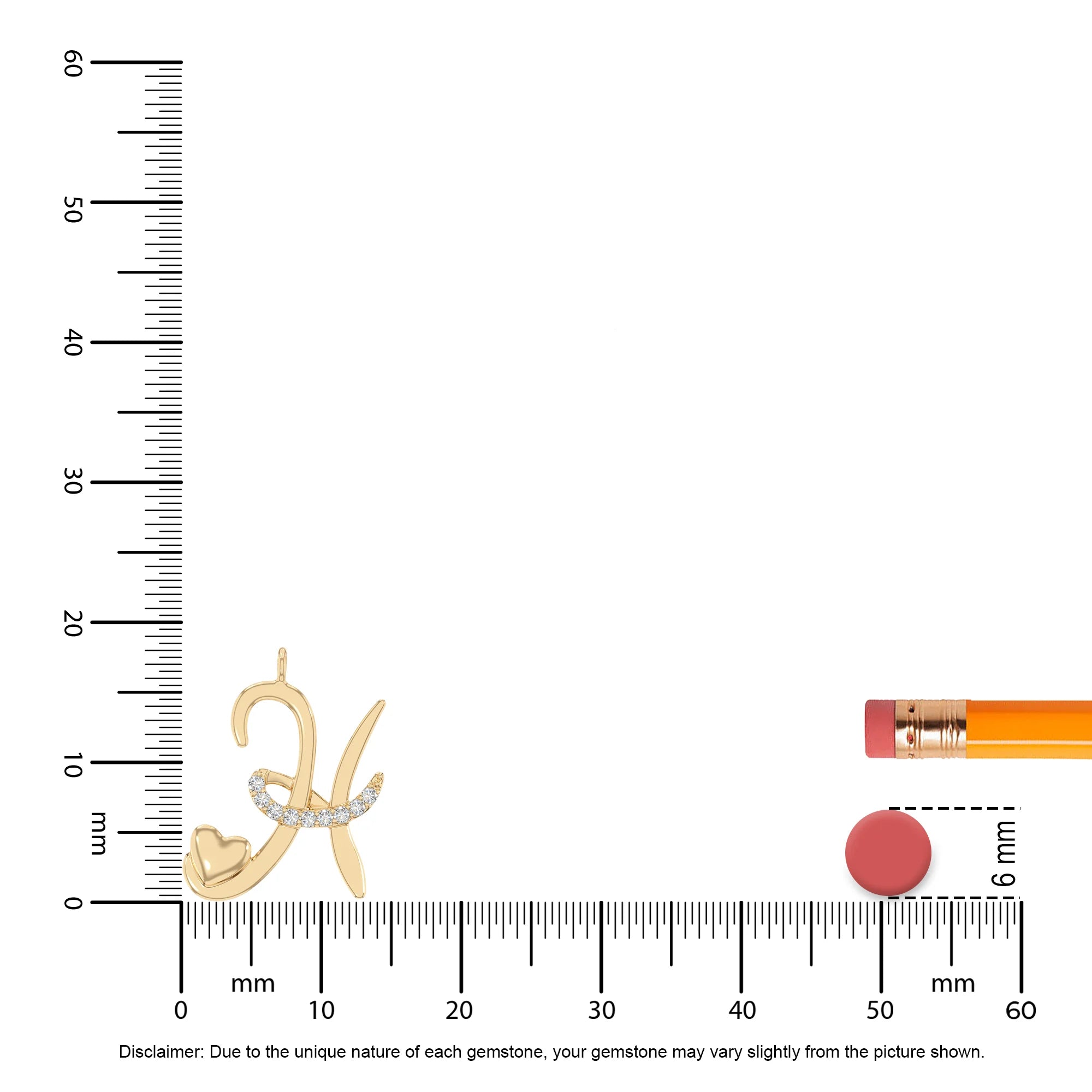 moissanite Initials necklaces in yellow gold vermeil 