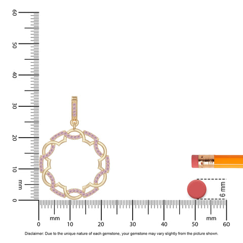natural pink-tourmaline infinity love knot necklaces in yellow gold vermeil 