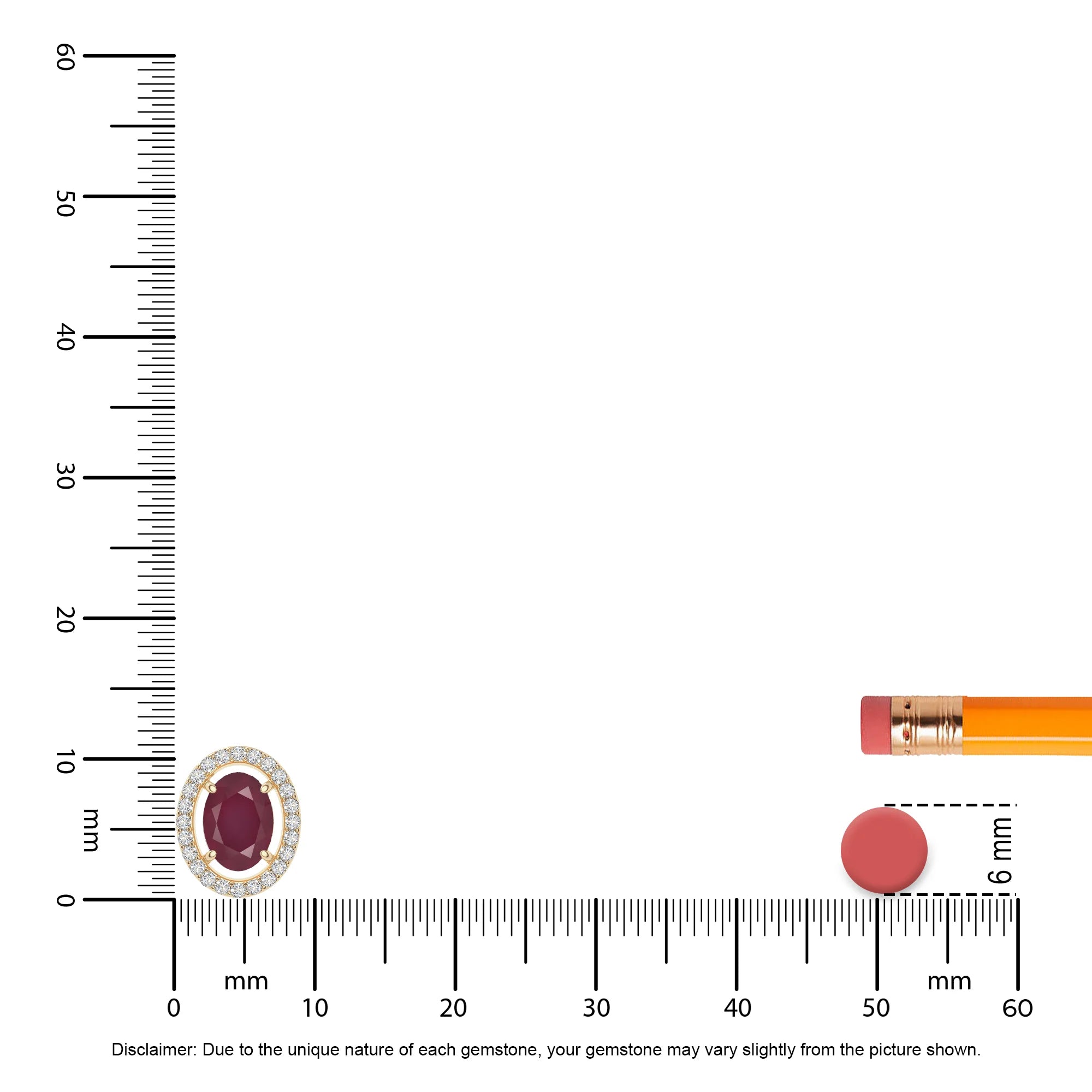 natural ruby solitaire halo necklaces in yellow gold vermeil 