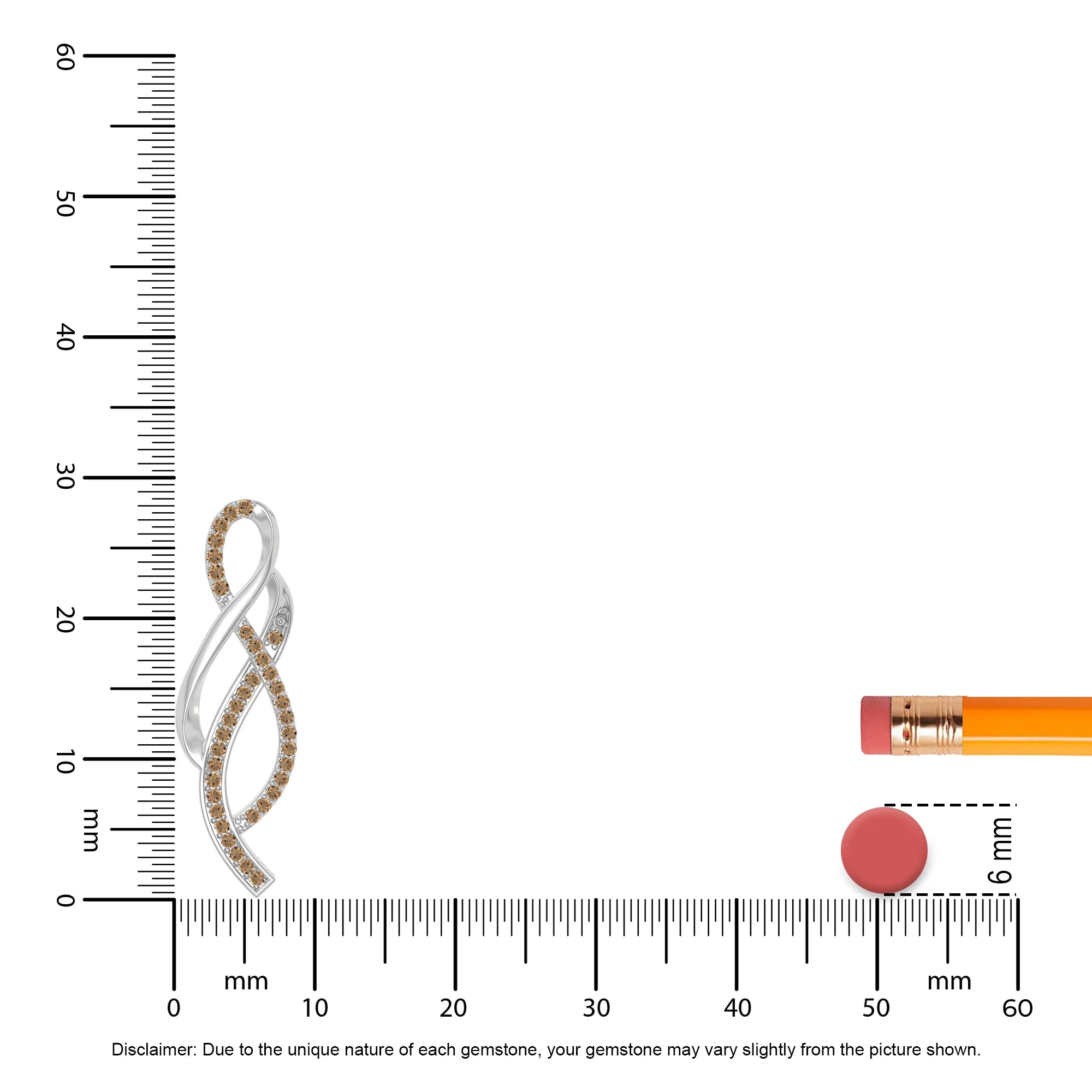 natural citrine infinity necklaces in sterling silver 