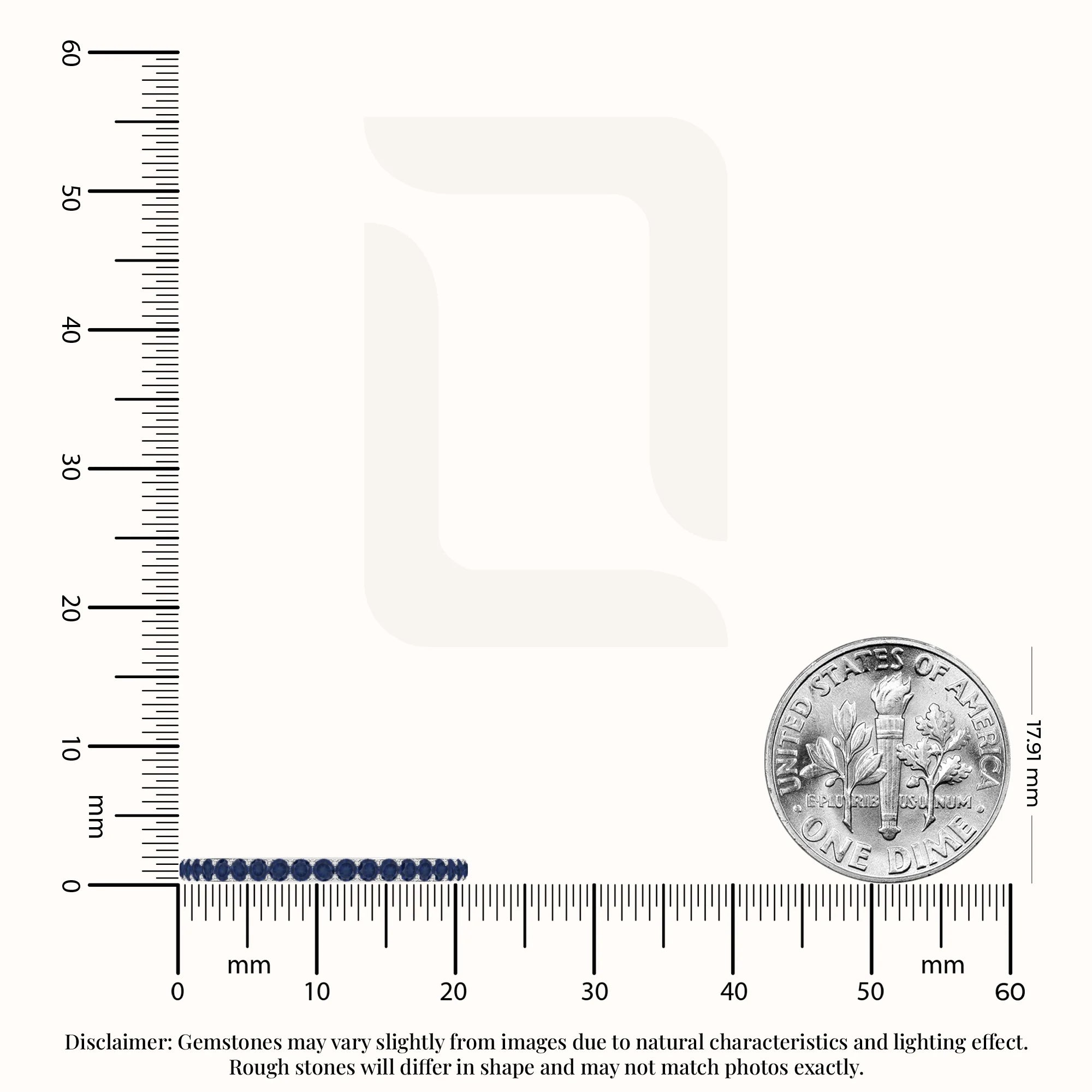 natural blue sapphire eternity band rings in sterling silver 