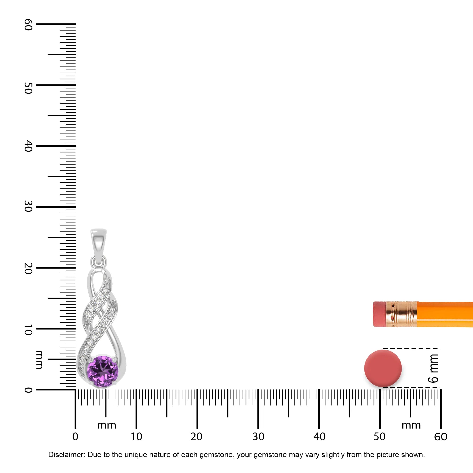 natural amethyst infinity necklaces in sterling silver 