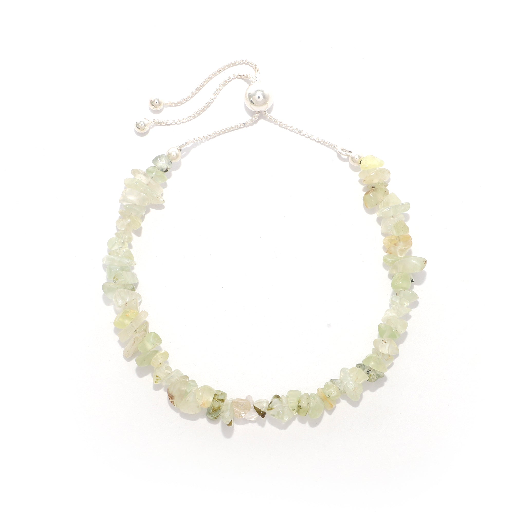 natural prehnite rough shape bolo bracelet