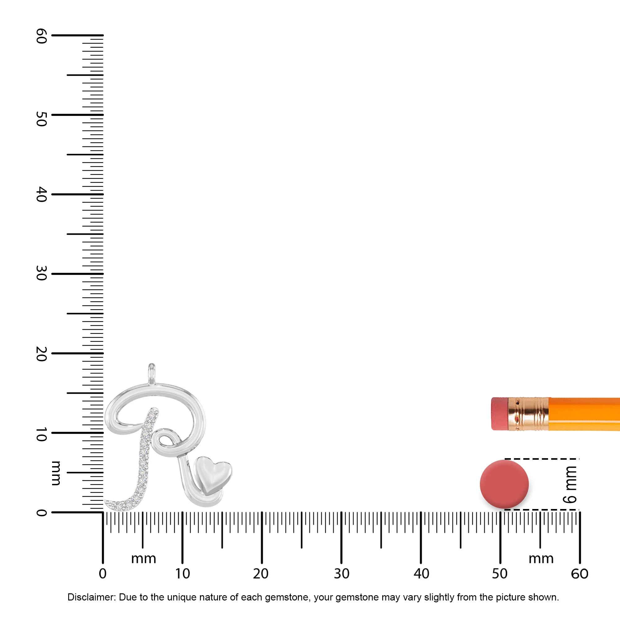 moissanite Initials necklaces in sterling silver 