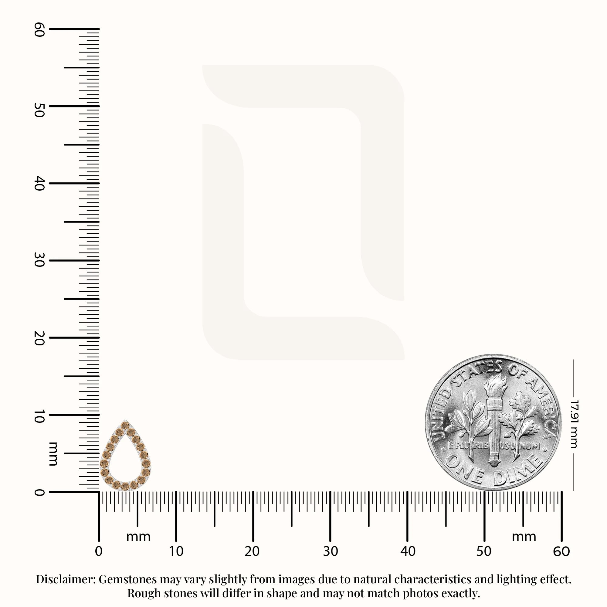 natural citrine teardrop stud earrings in sterling silver 