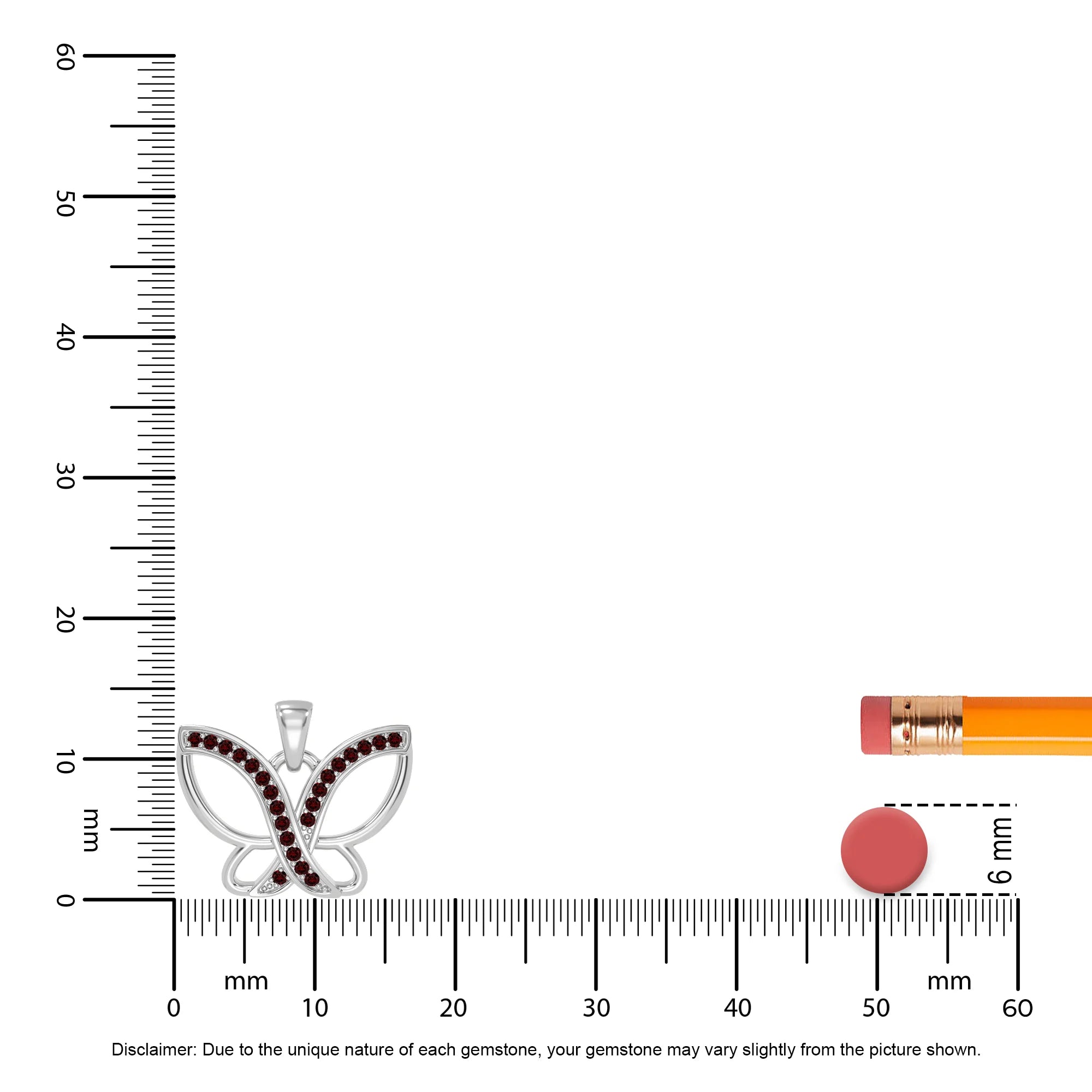 natural garnet butterfly necklaces in sterling silver 