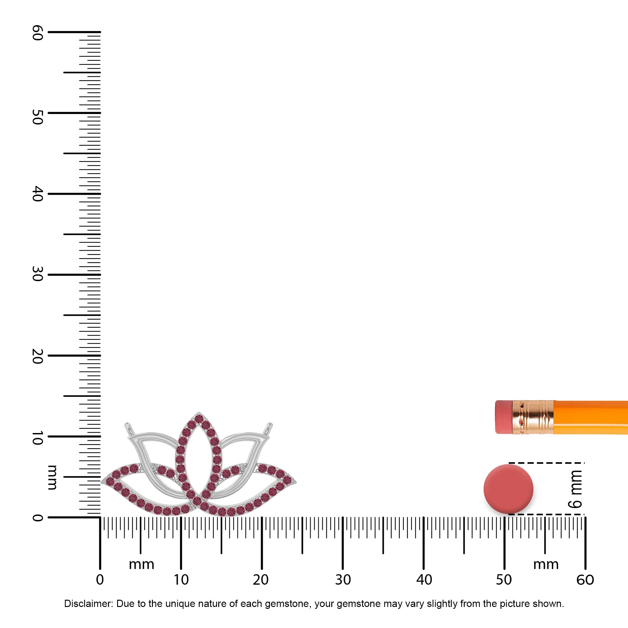 natural ruby lotus flower necklaces in sterling silver 