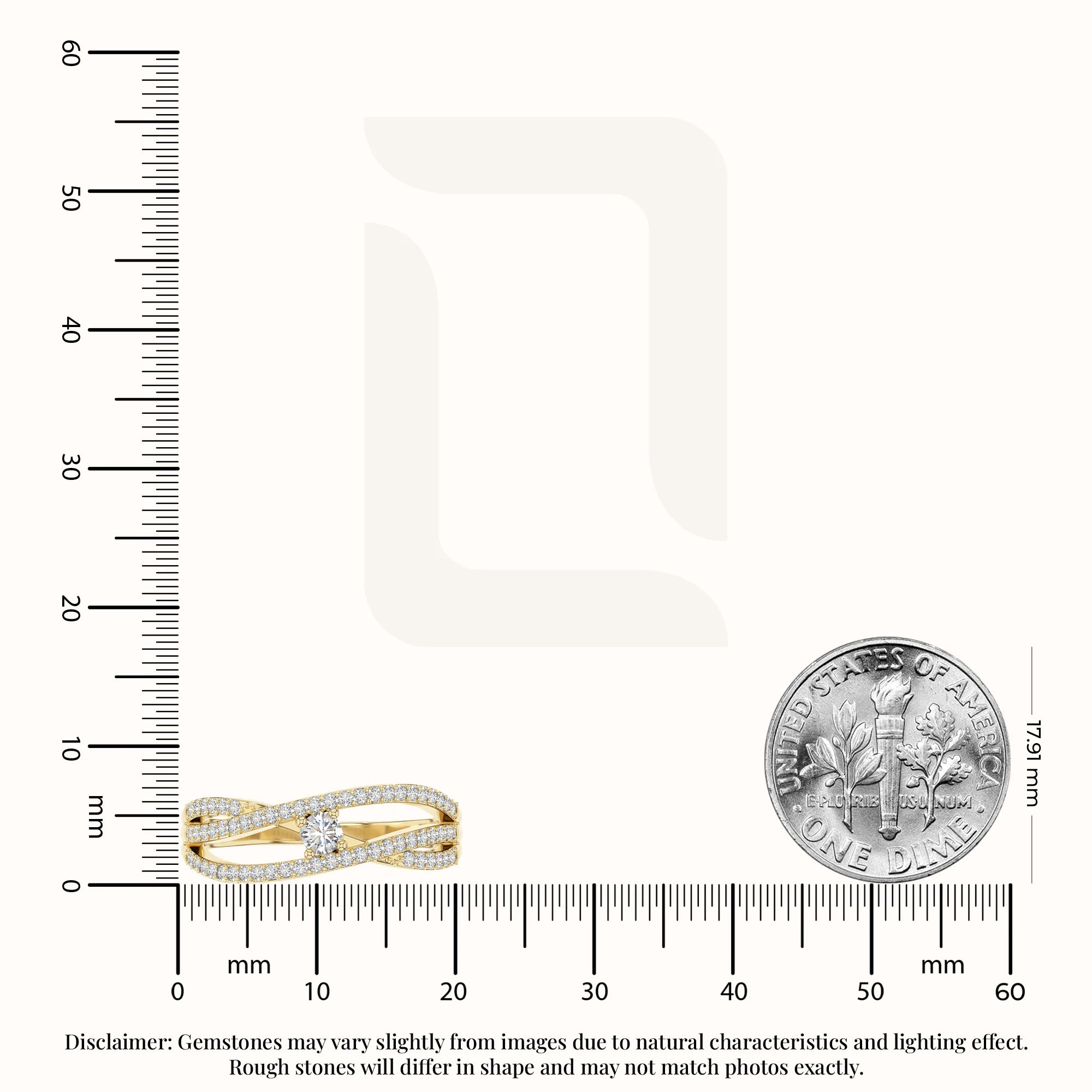 natural moissanite promise rings in yellow gold vermeil