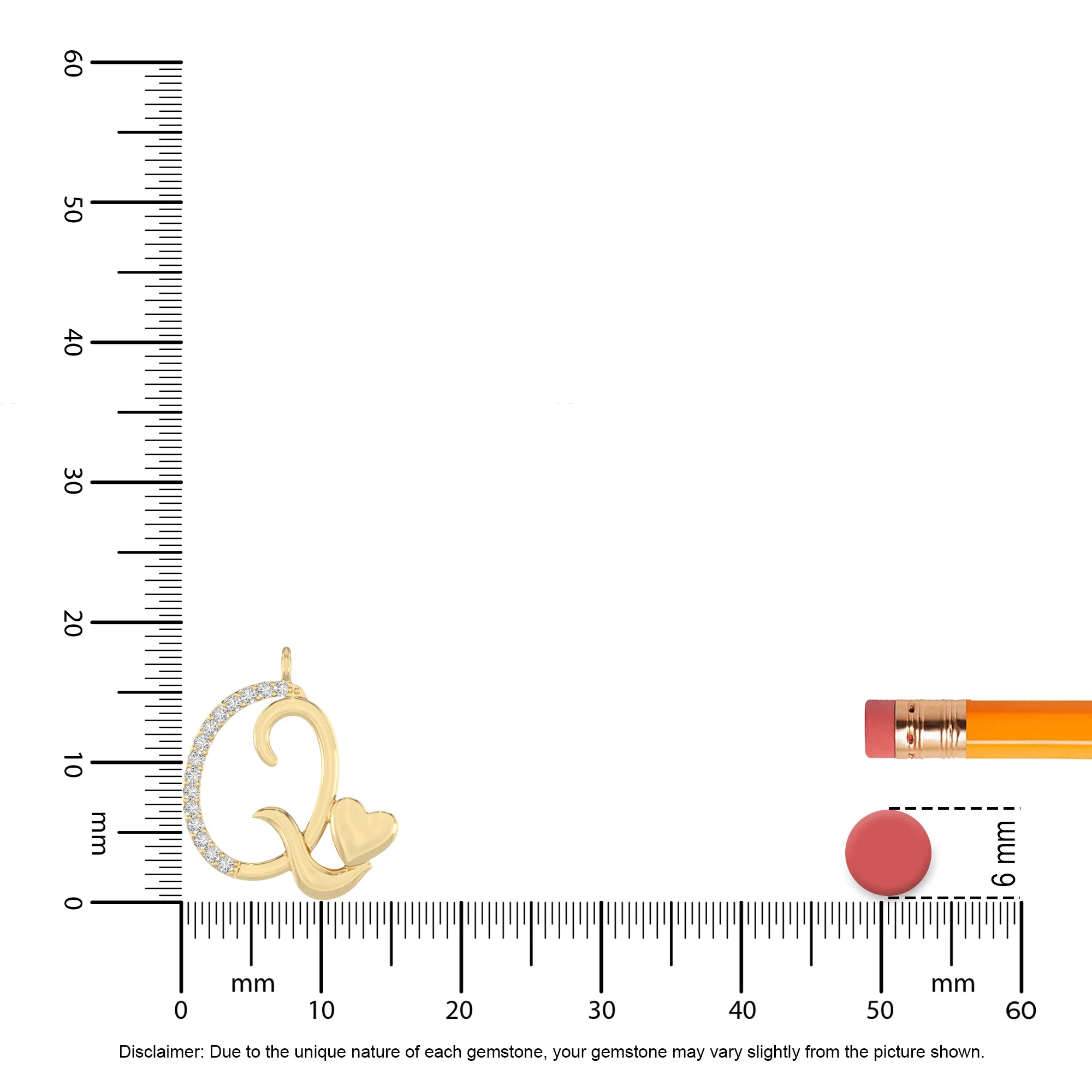 moissanite Initials necklaces in yellow gold vermeil 