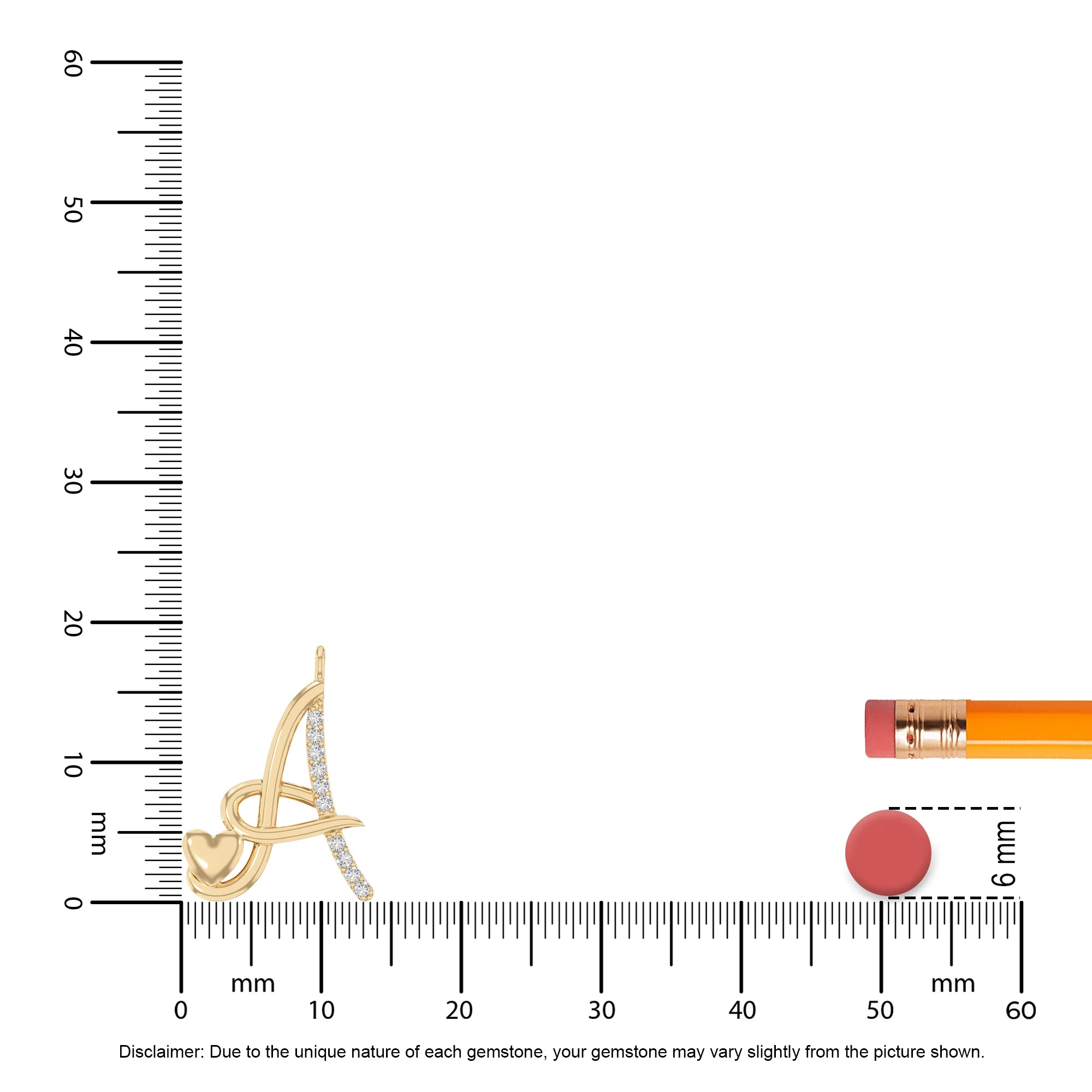 moissanite Initials necklaces in yellow gold vermeil 
