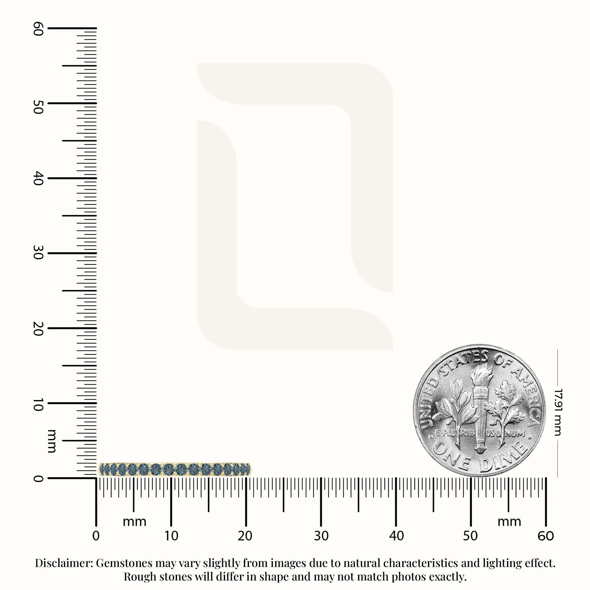 natural london blue topaz half eternity band rings in yellow gold vermeil