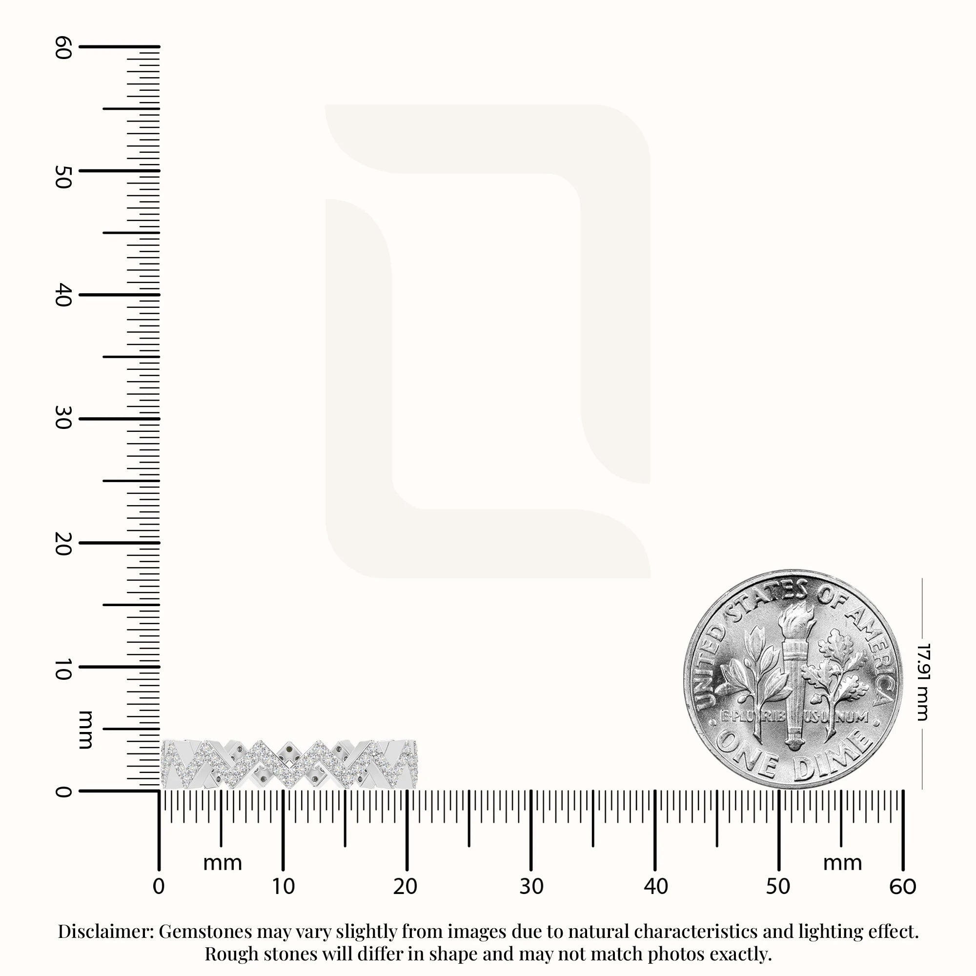 natural moissanite zig-zag wedding band rings in sterling silver 