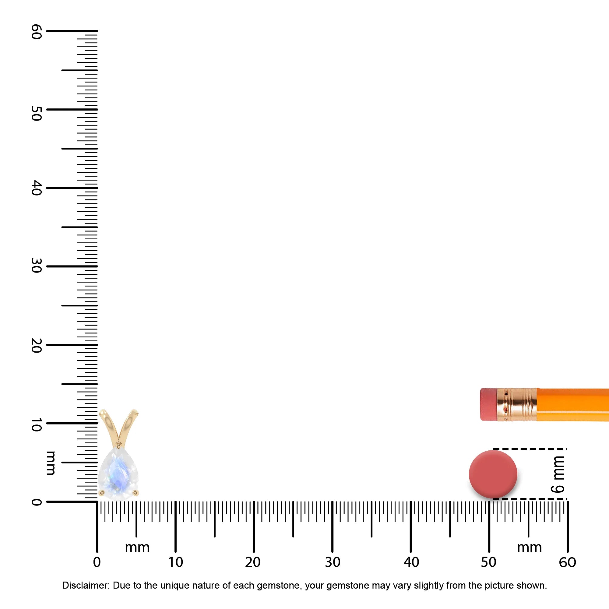 rainbow moonstone v-bale solitaire necklaces in yellow gold vermeil 