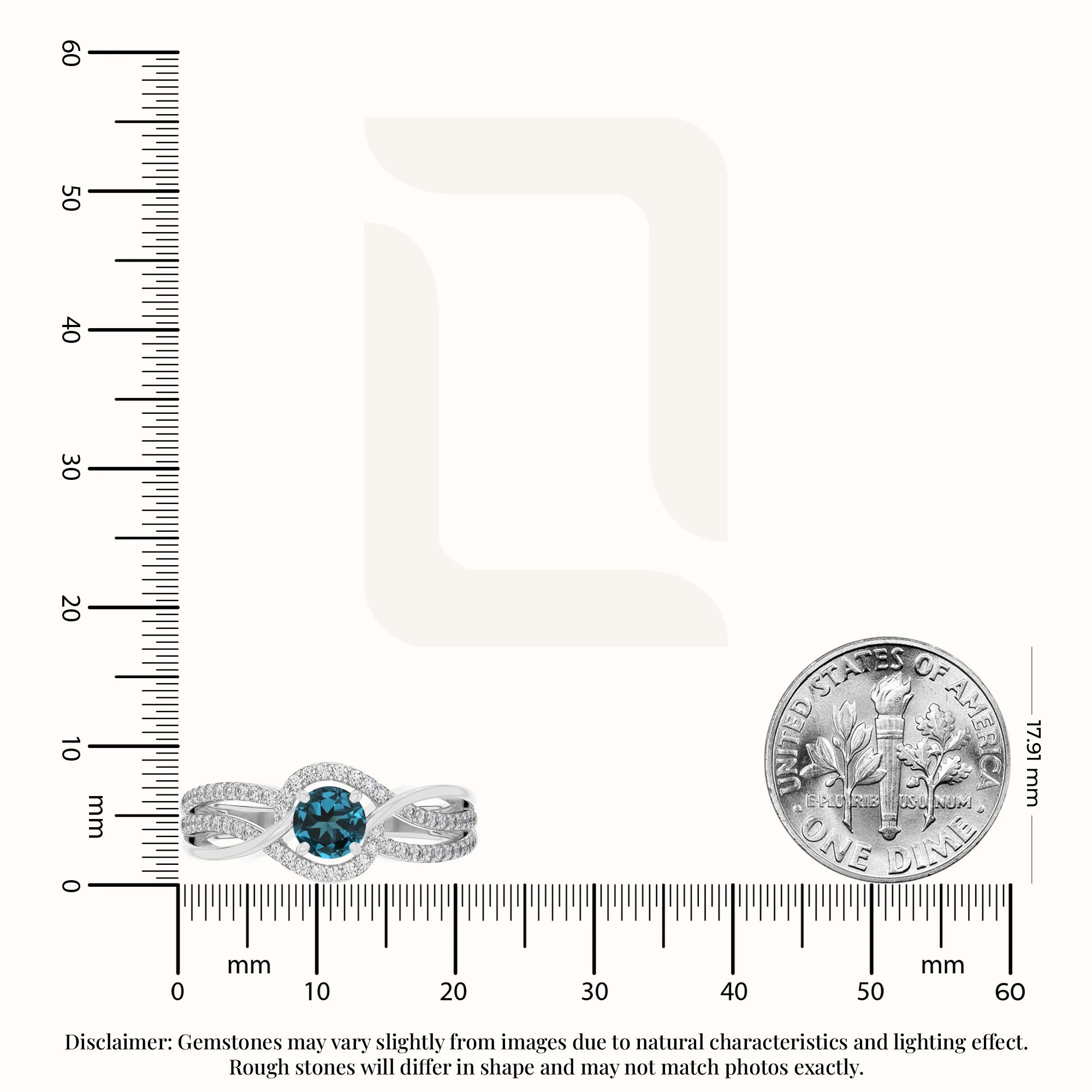 natural london blue topaz solitaire engagement rings in sterling silver 