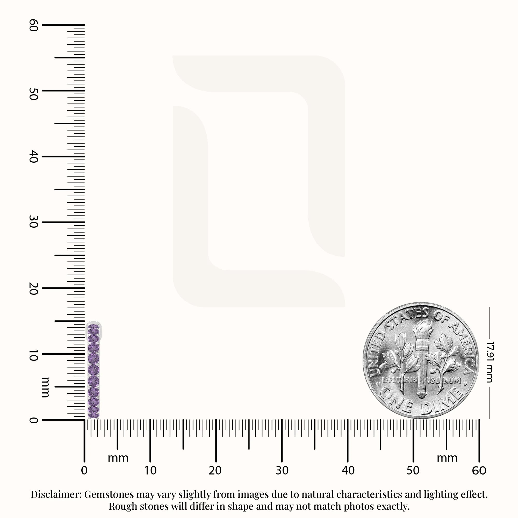 natural amethyst hoop earrings in sterling silver 
