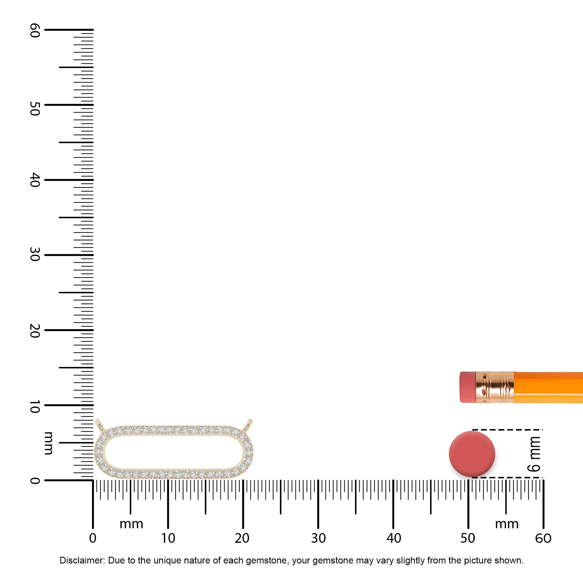 moissanite oval paperclip necklaces in yellow gold vermeil 