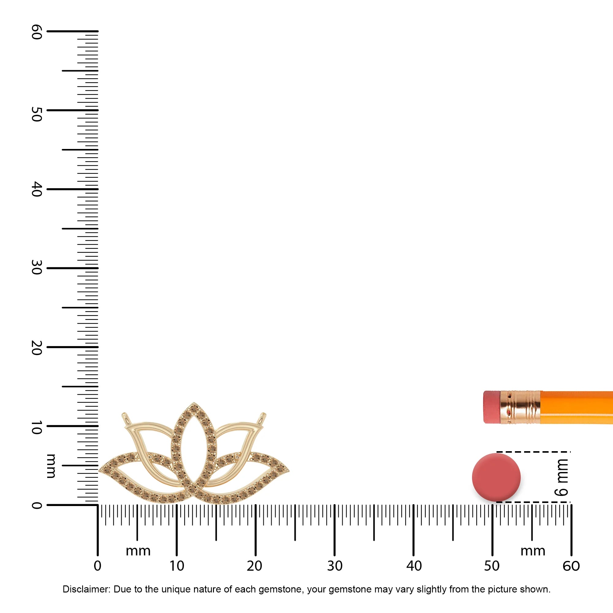 natural citrine lotus flower necklaces in yellow gold vermeil 