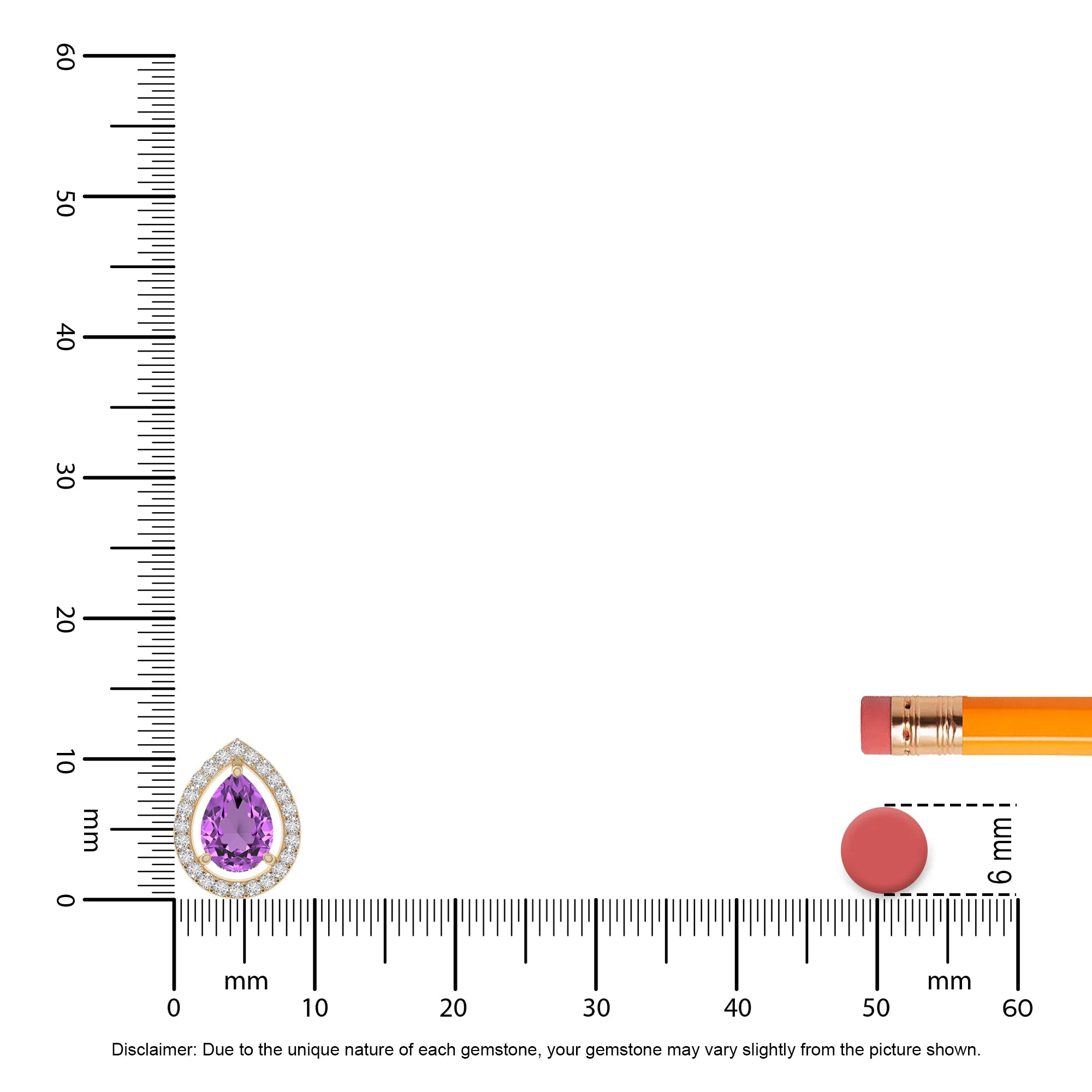 natural amethyst solitaire halo necklaces in yellow gold vermeil 