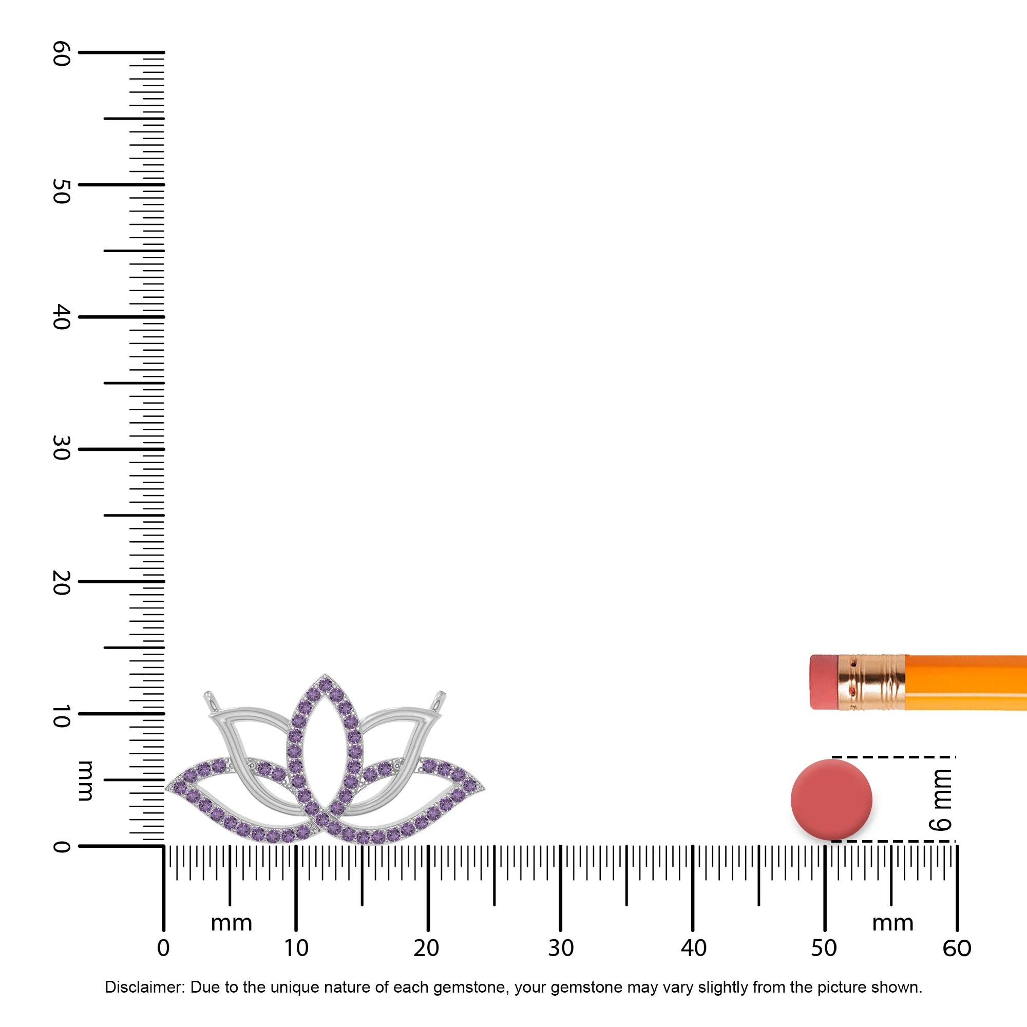 natural amethyst lotus flower necklaces in sterling silver 