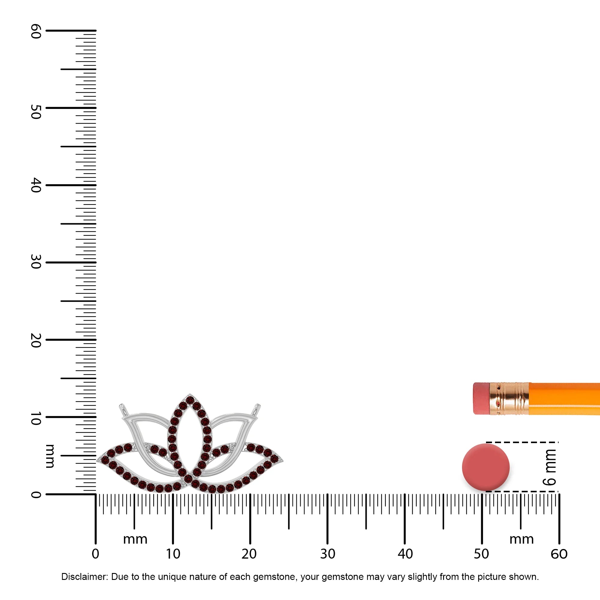 natural garnet lotus flower necklaces in sterling silver 