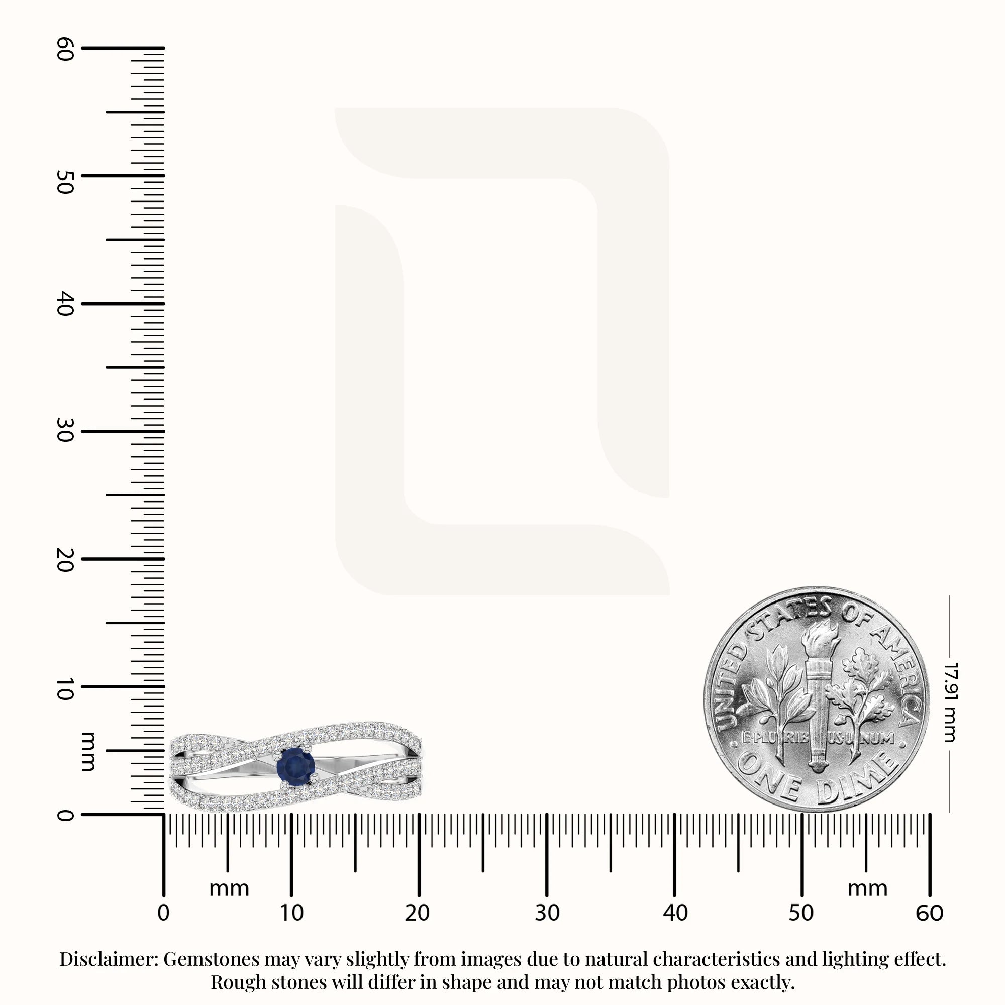 natural blue sapphire promise rings in sterling silver 