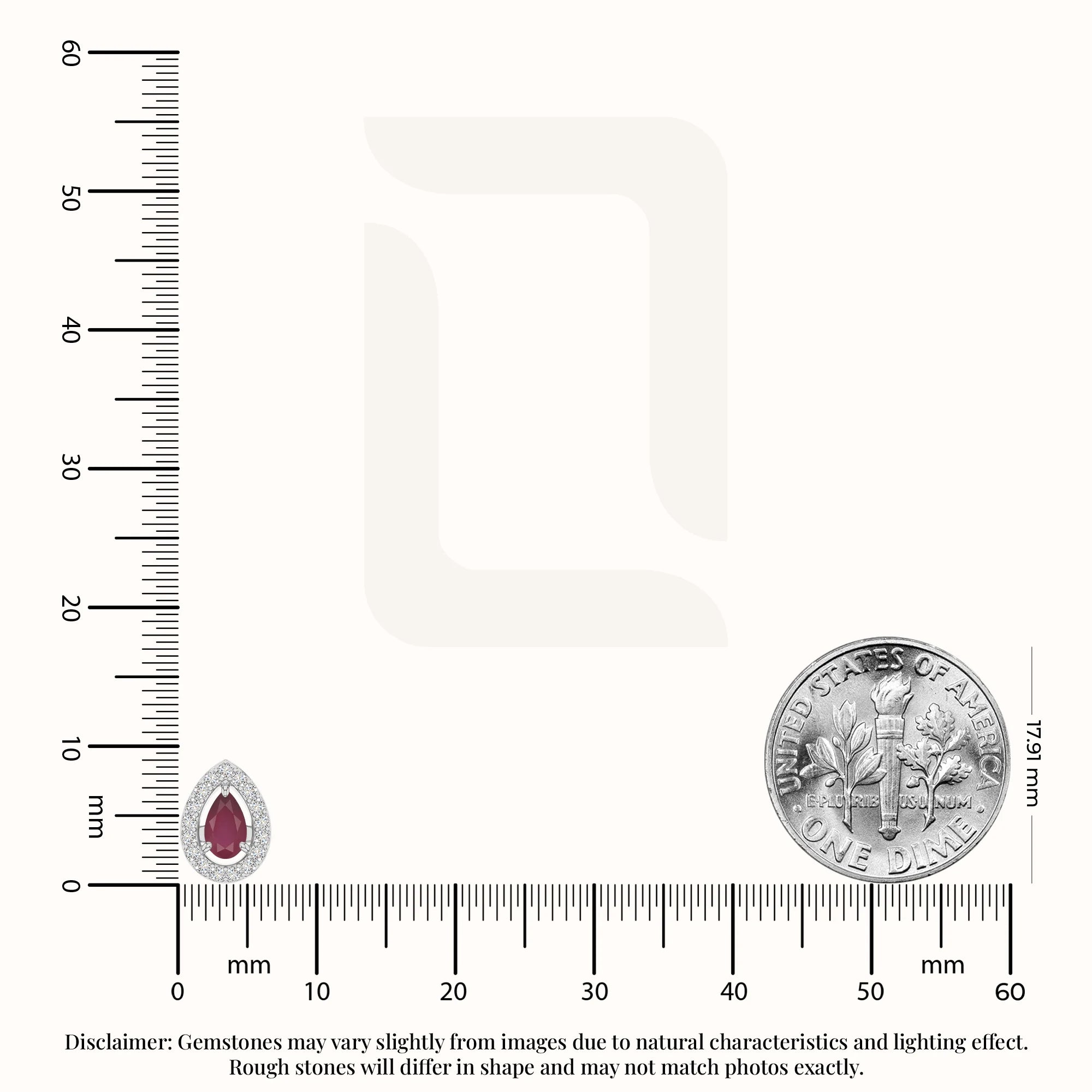 natural ruby halo stud earrings in sterling silver 