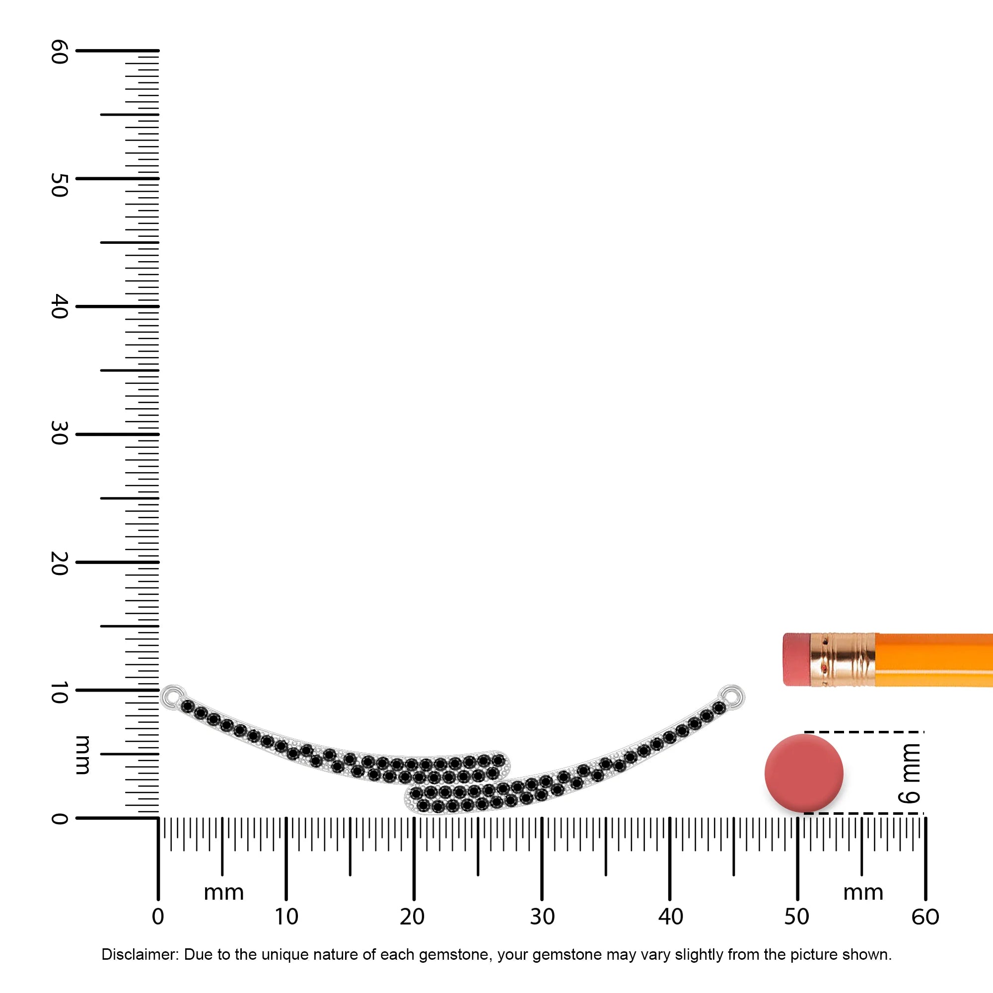 natural black-onyx bypass curved bar necklaces in sterling silver 