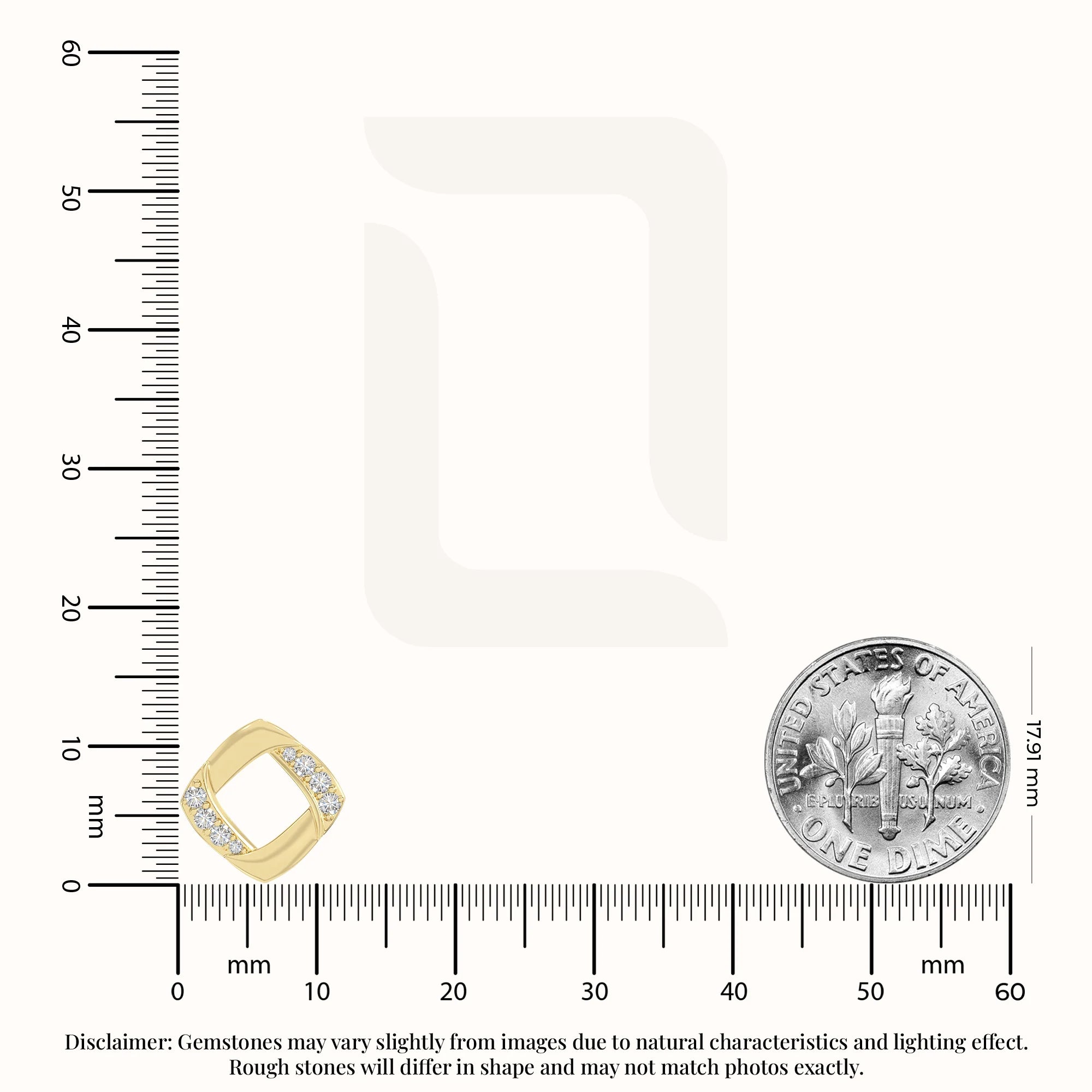 moissanite square stud earrings in yellow gold vermeil 