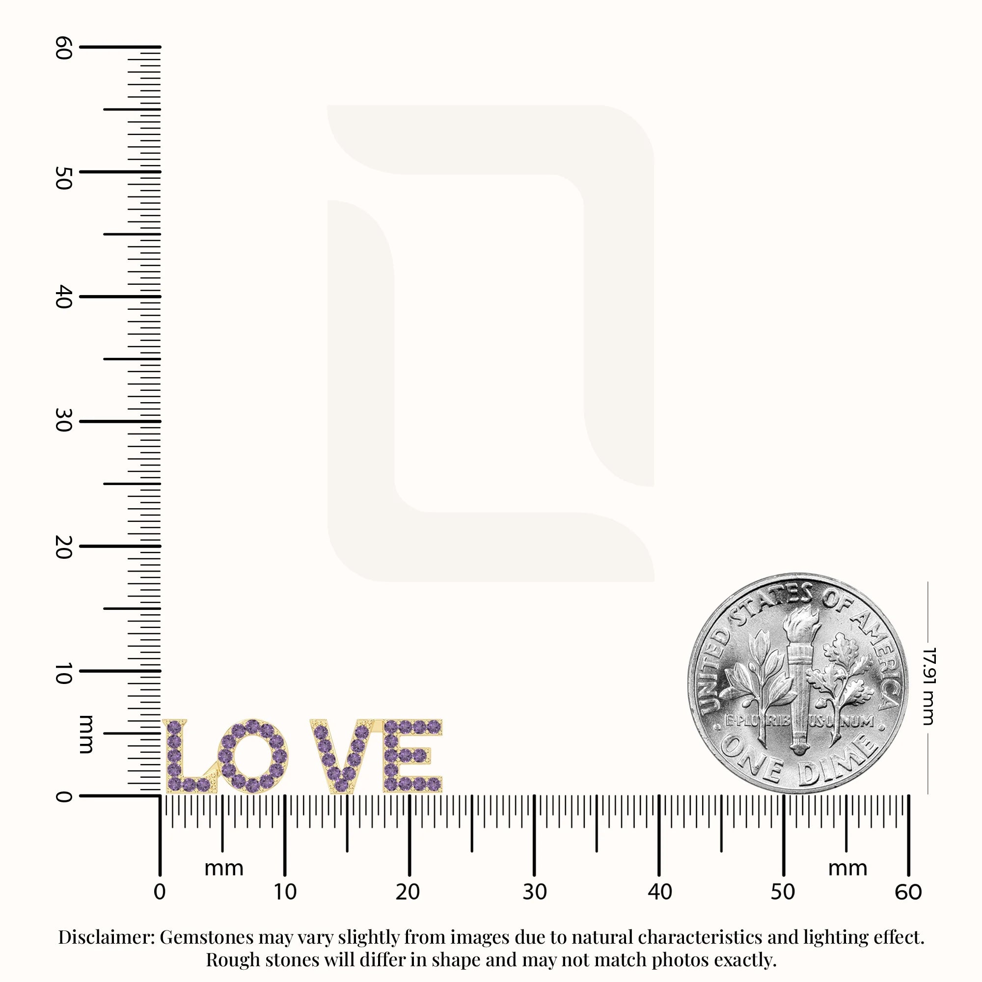 natural amethyst love stud earrings in yellow gold vermeil 