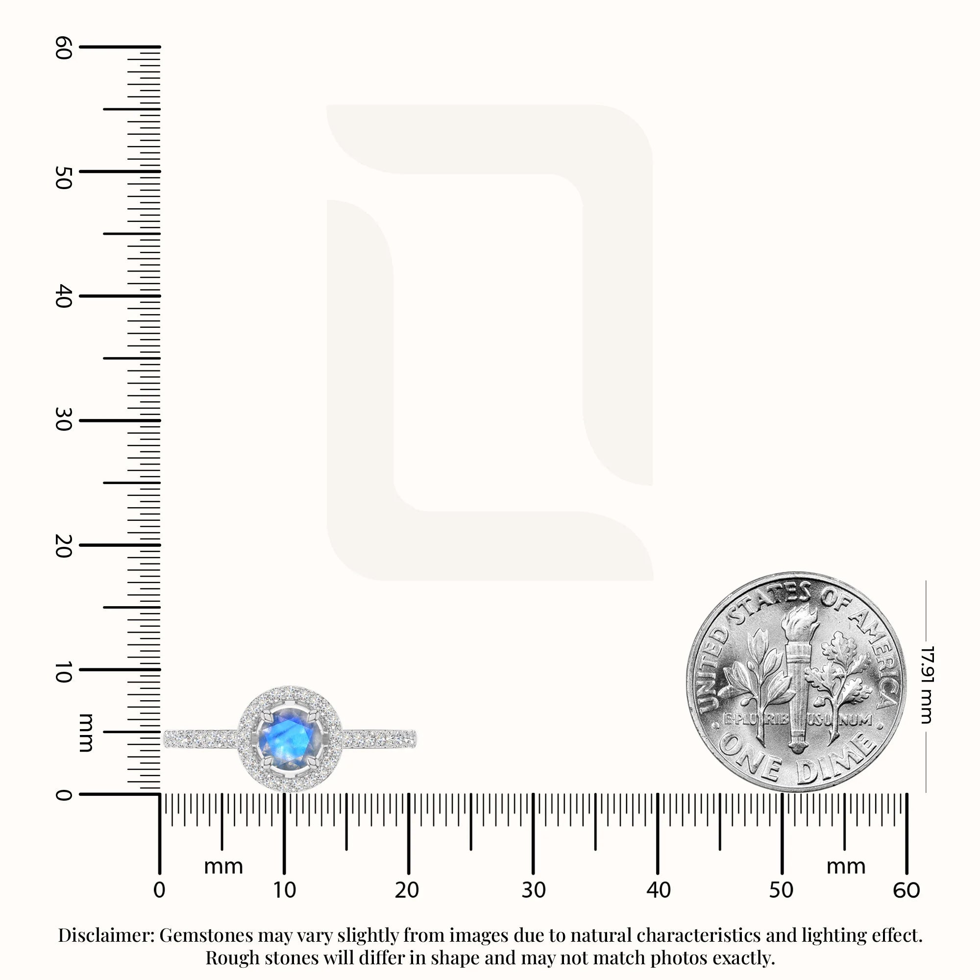 natural labradorite solitaire halo engagement rings in sterling silver 