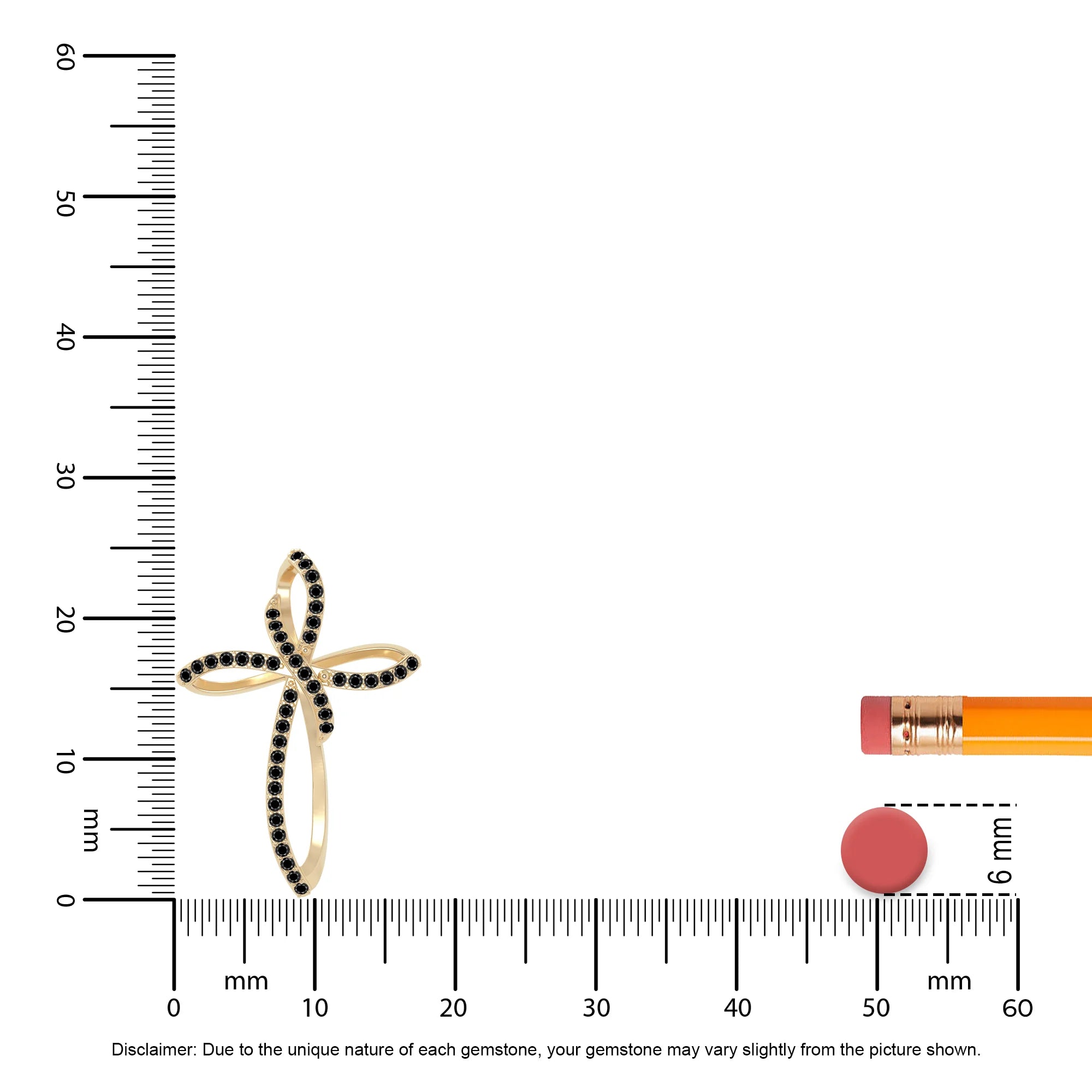 natural black-onyx infinity cross necklaces in yellow gold vermeil 