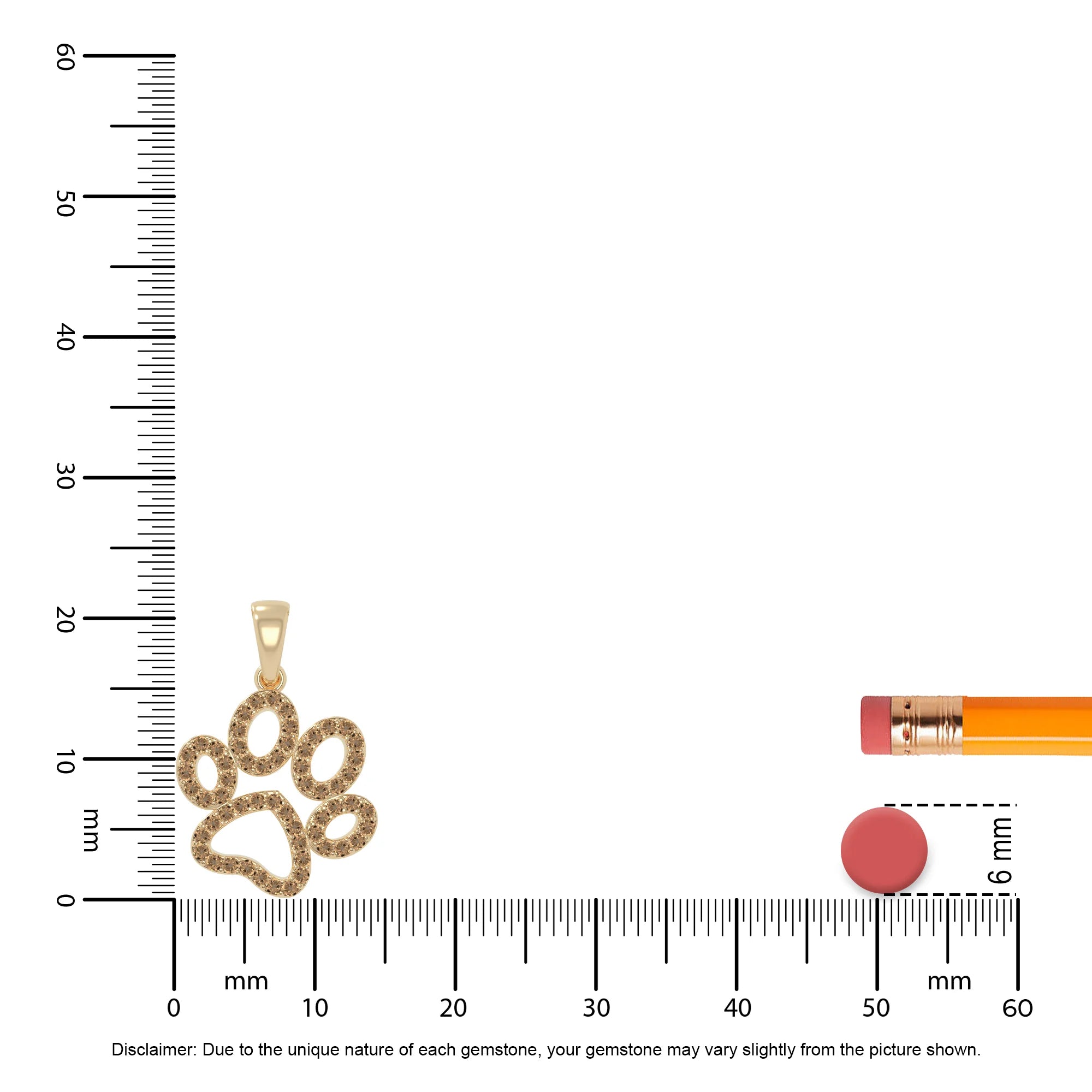 natural citrine dog paw knot necklaces in yellow gold vermeil 