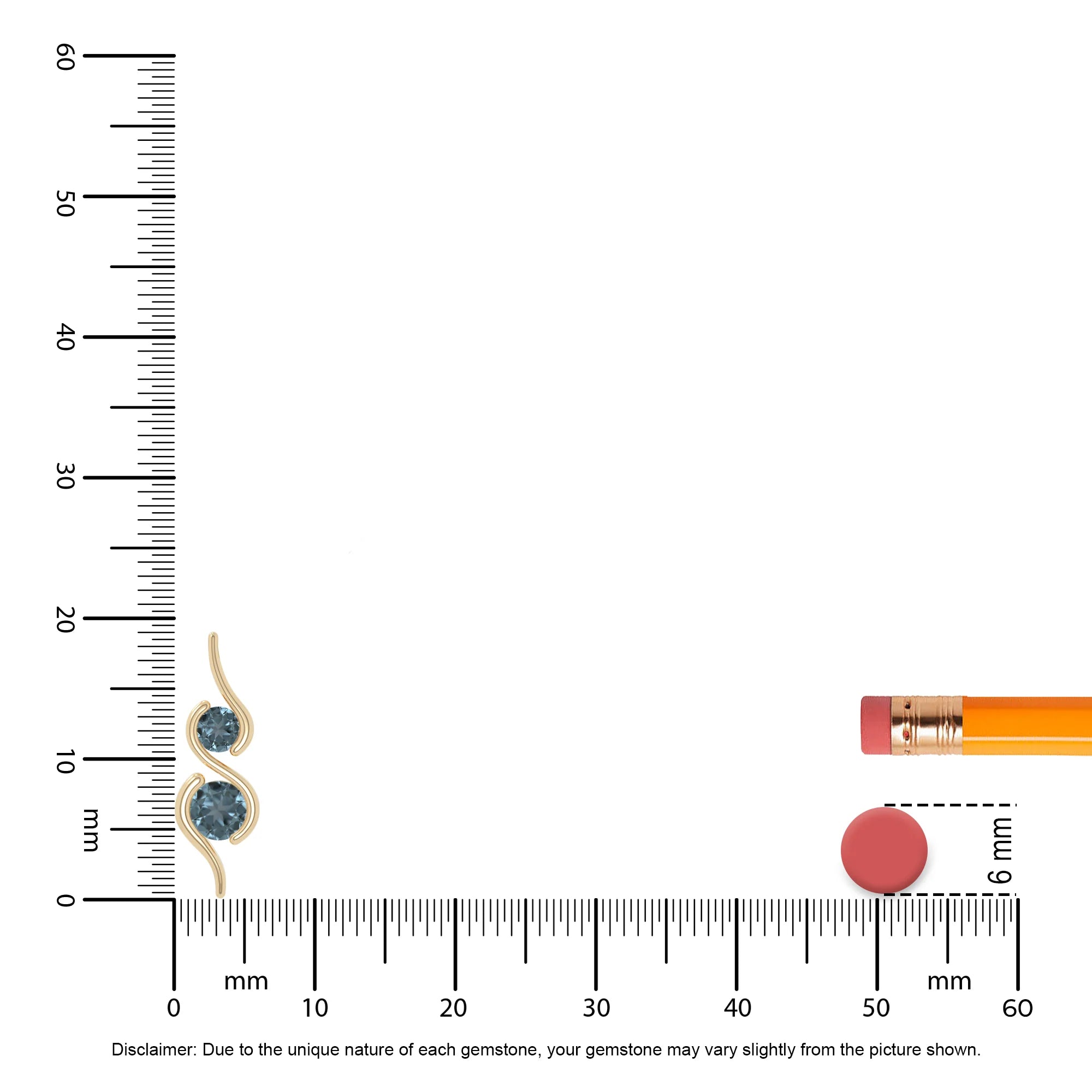 natural london-blue-topaz 2 stone infinity necklaces in yellow gold vermeil 
