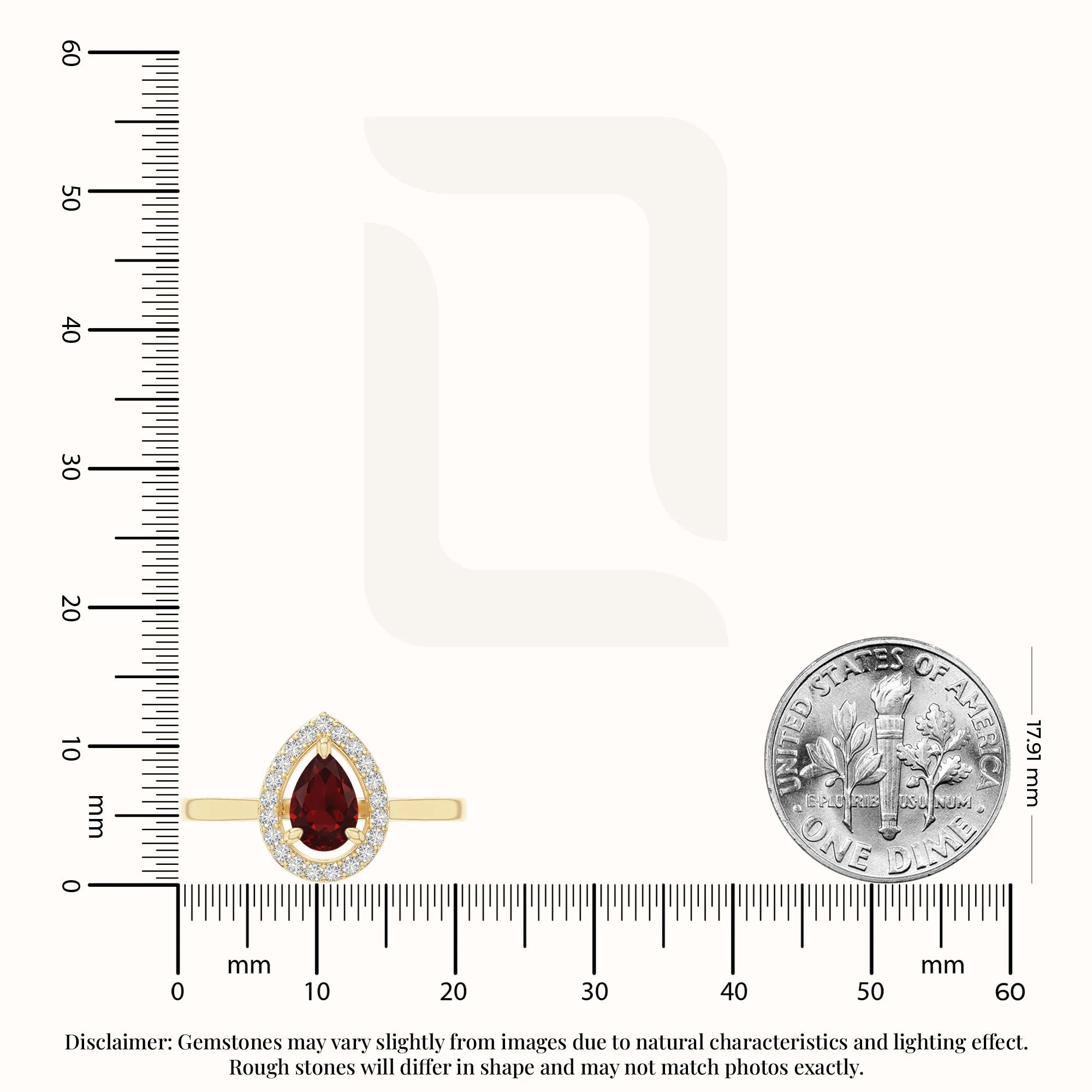 natural garnet solitaire halo engagement rings in yellow gold vermeil