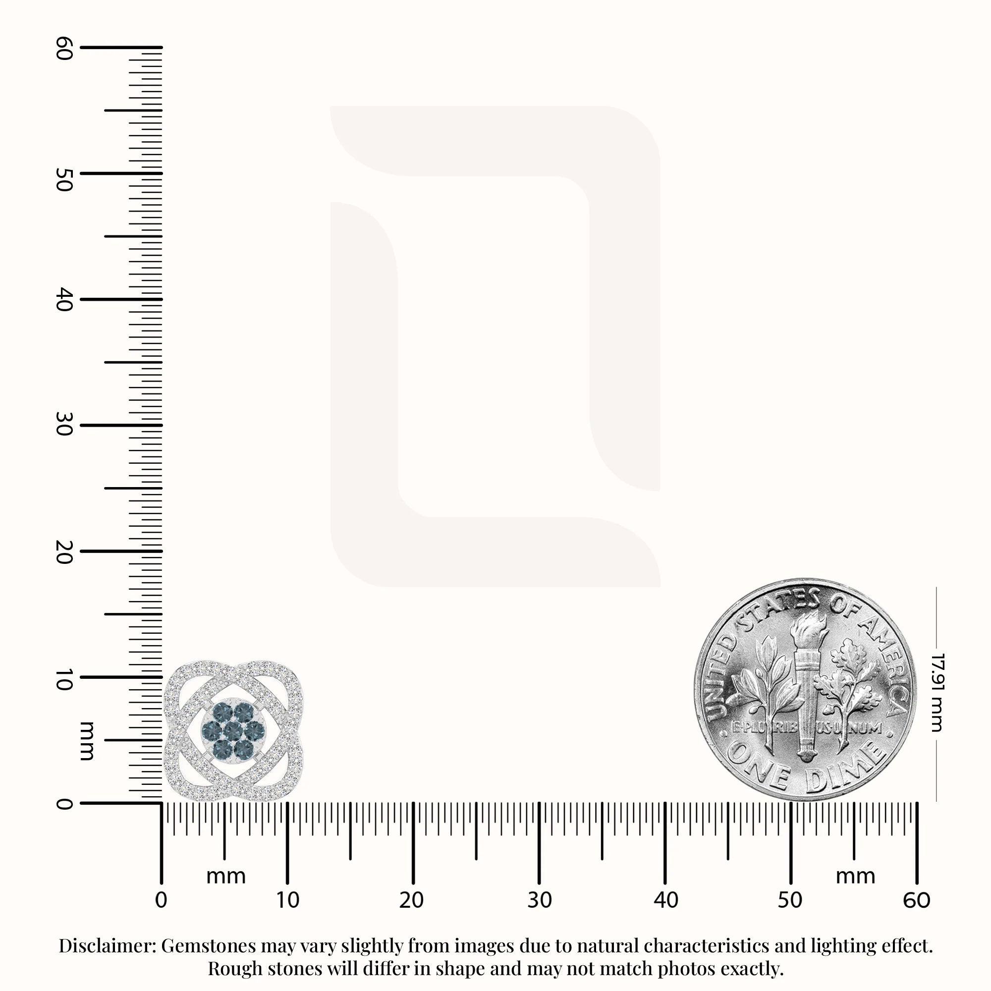 natural london-blue-topaz inner power stud earrings in sterling silver 