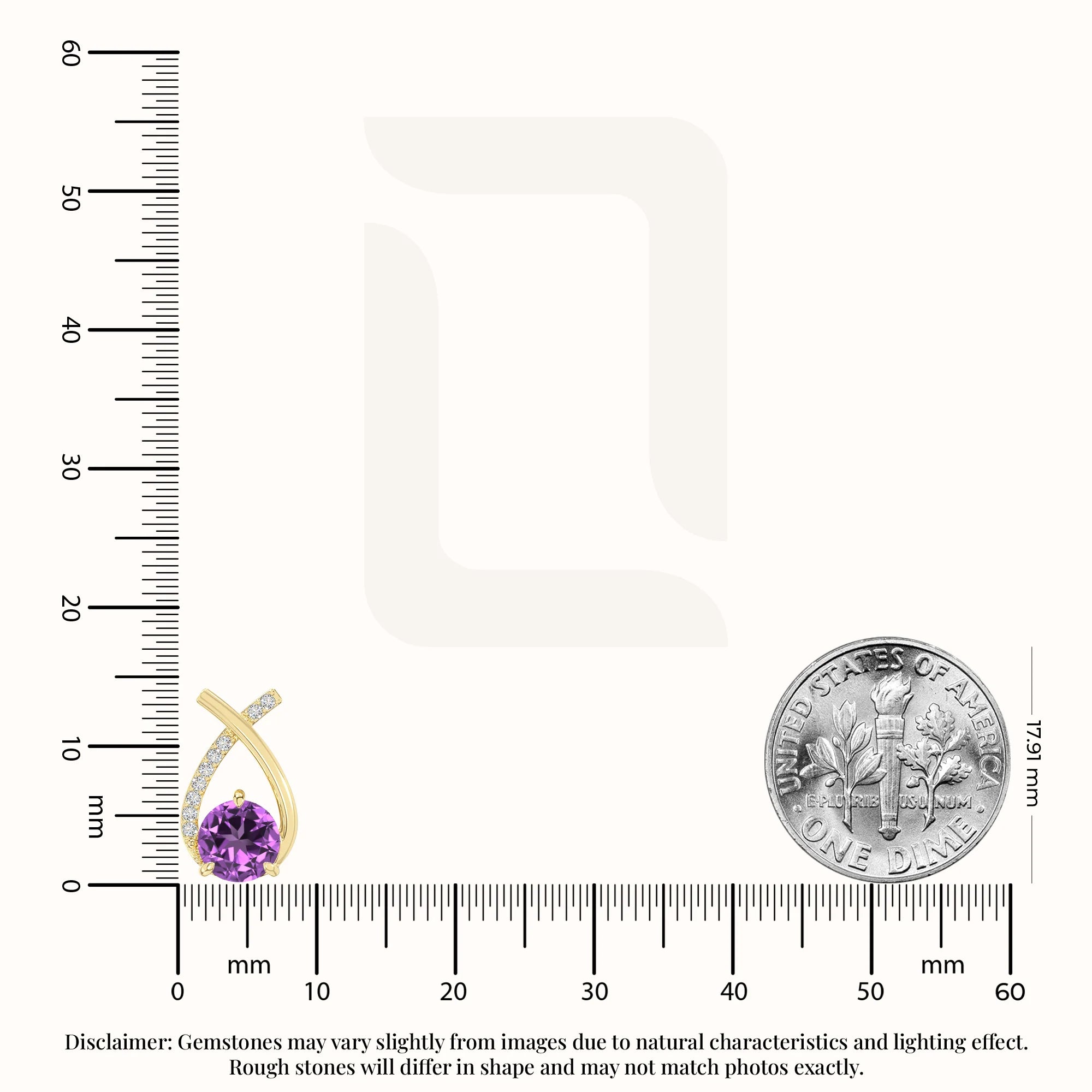 natural amethyst fishtail stud earrings in yellow gold vermeil 