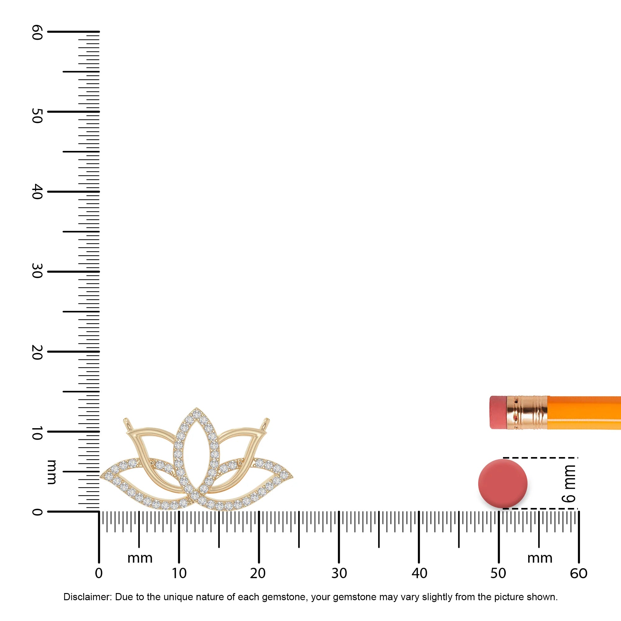 moissanite lotus flower necklaces in yellow gold vermeil 