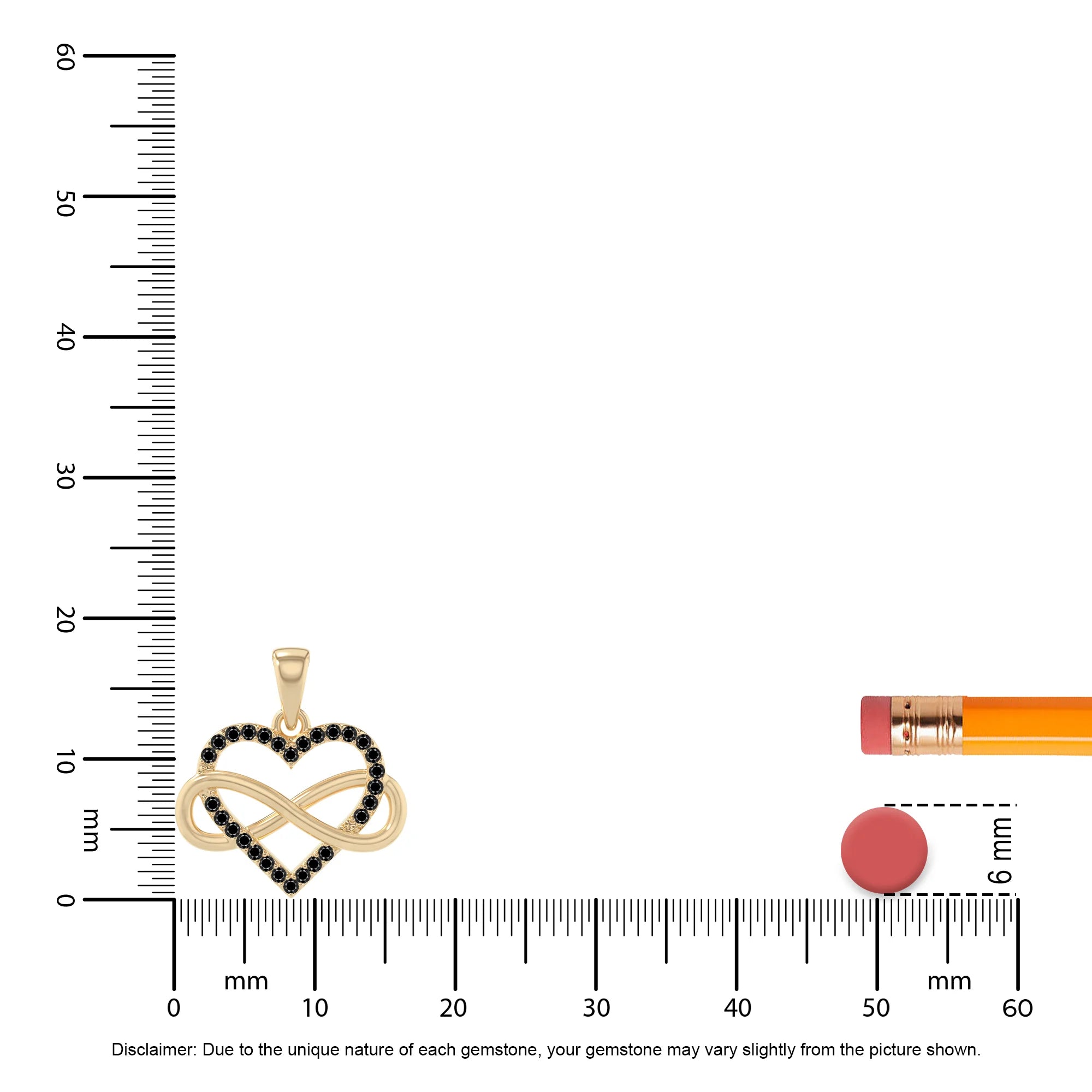 natural black-onyx infinity heart necklaces in yellow gold vermeil 