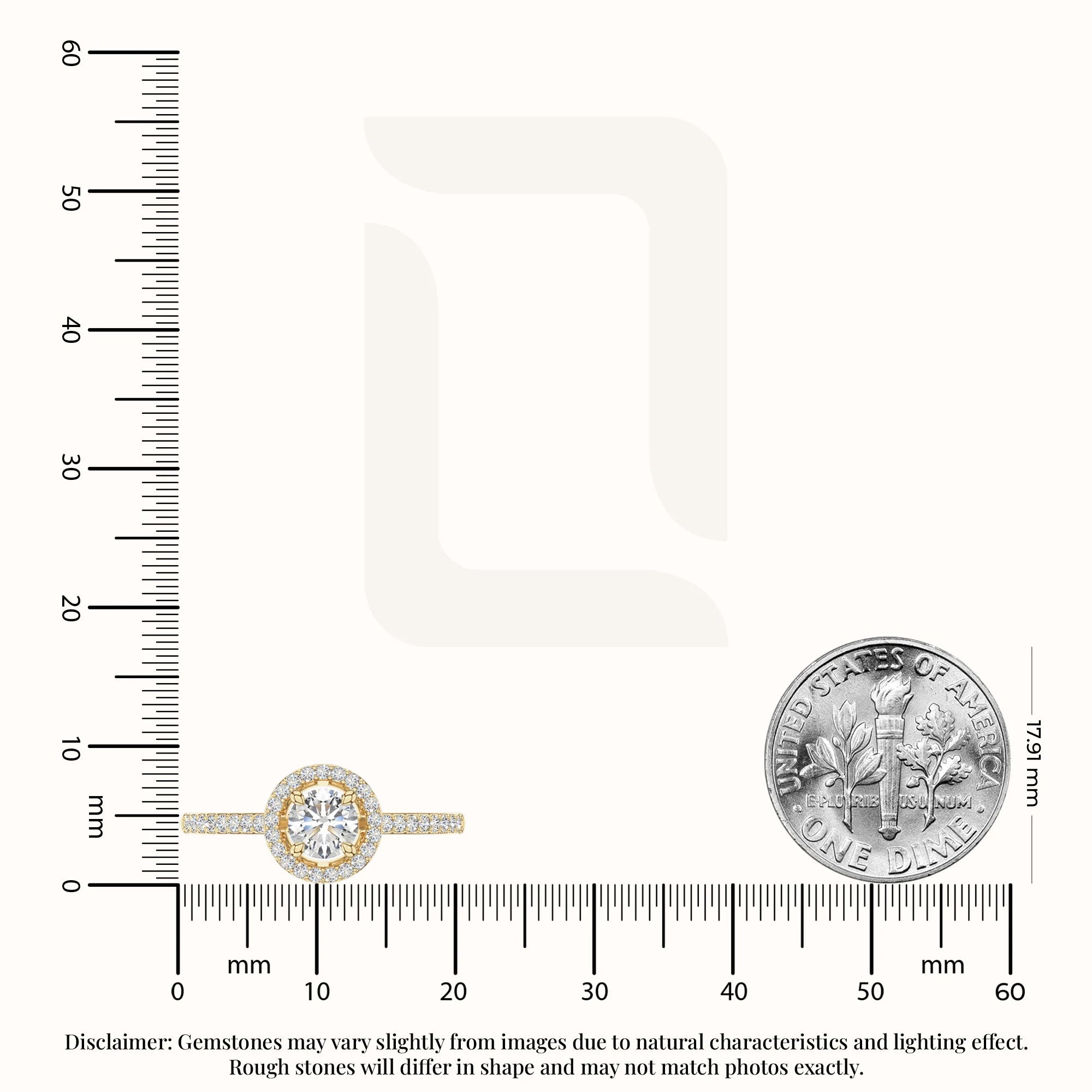 natural moissanite solitaire halo engagement rings in yellow gold vermeil