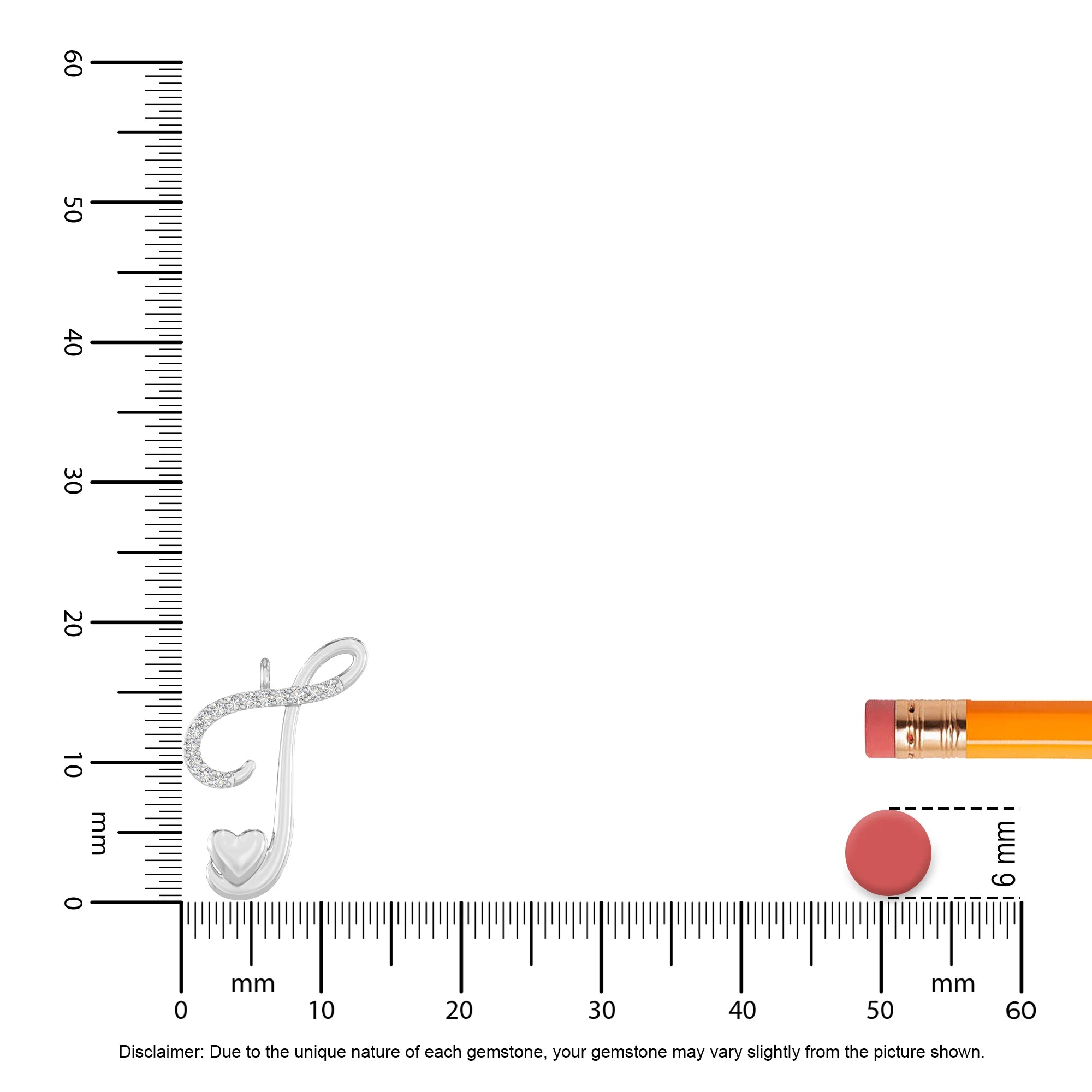 moissanite Initials necklaces in sterling silver 