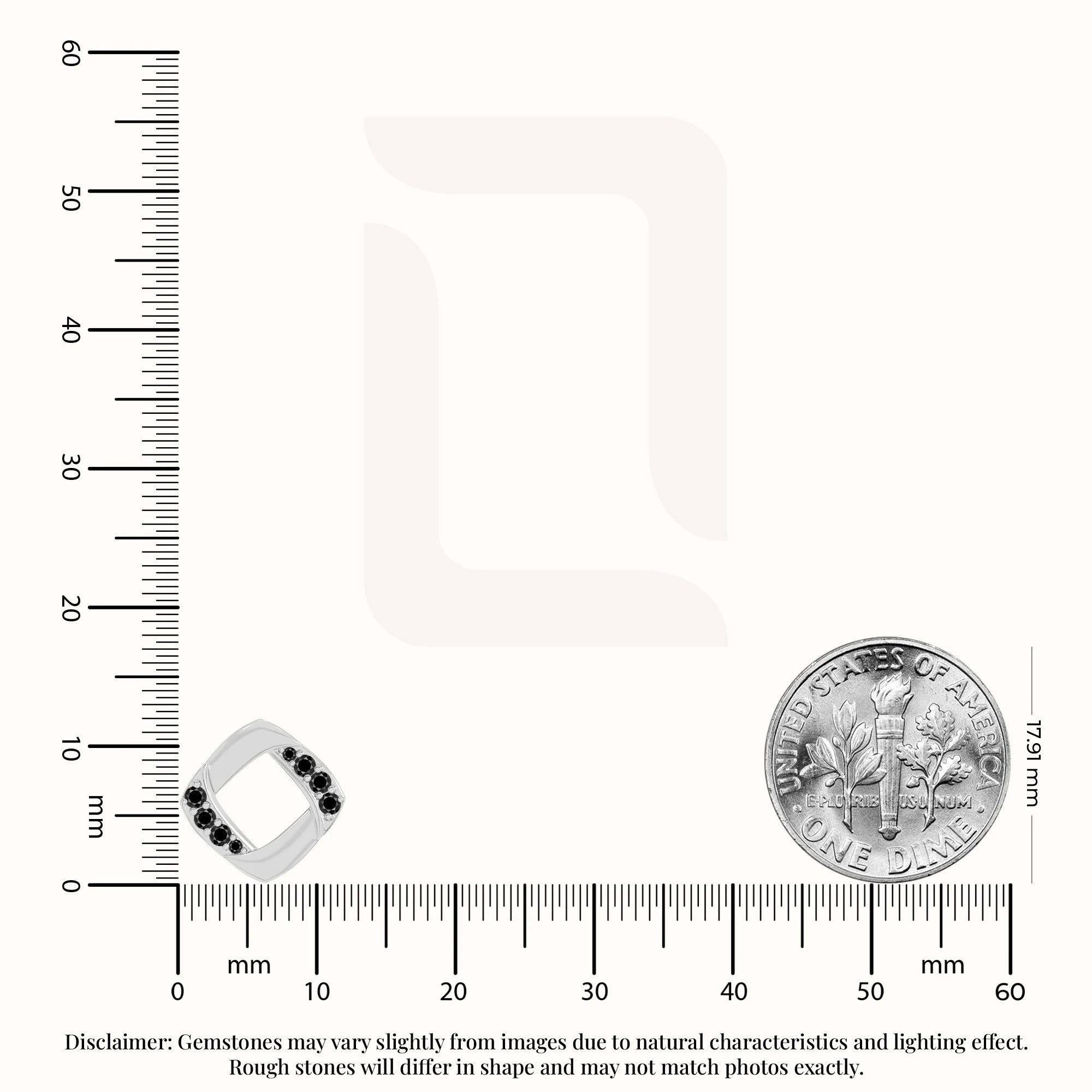 natural black-onyx square stud earrings in sterling silver 