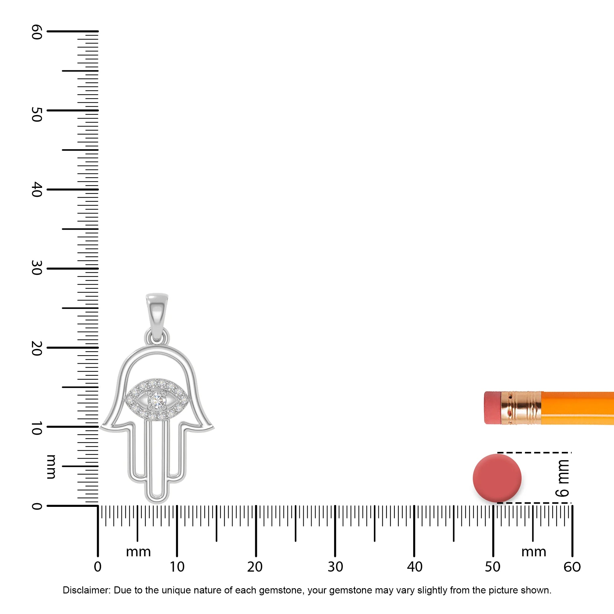 moissanite evil eye hamsa hand necklaces in sterling silver 