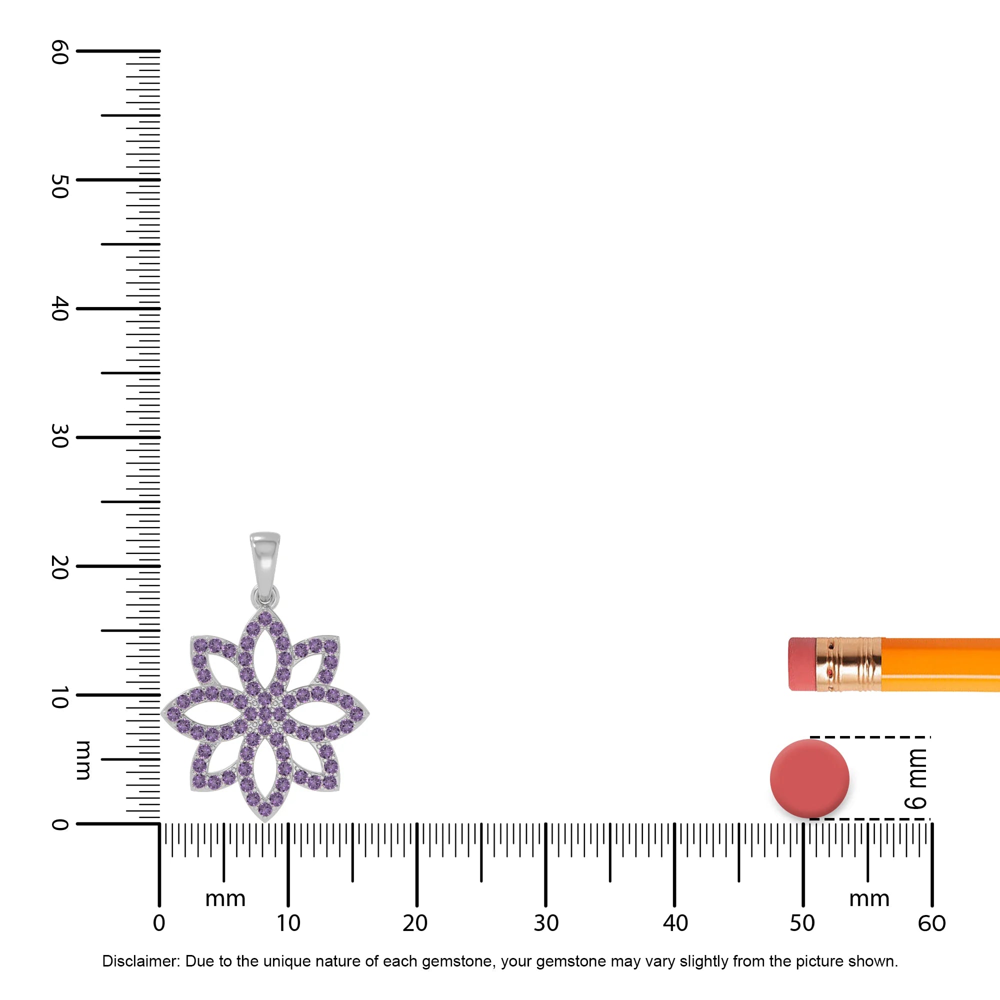 natural amethyst flower necklaces in sterling silver 