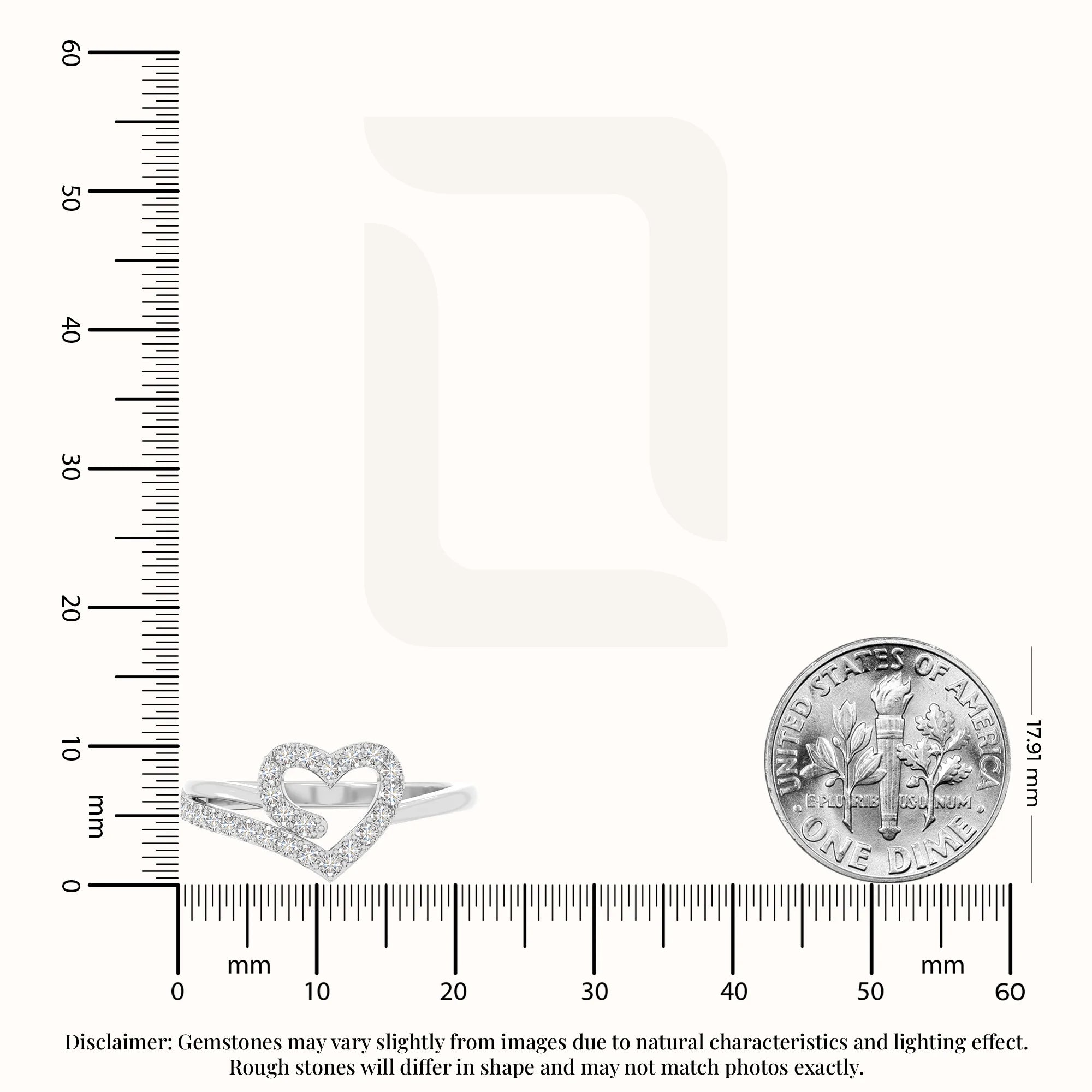 natural moissanite heart promise rings in sterling silver 