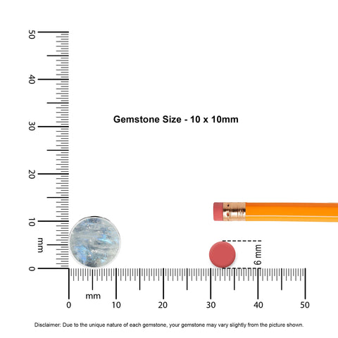 natural rainbow-moonstone round shape pendant necklace