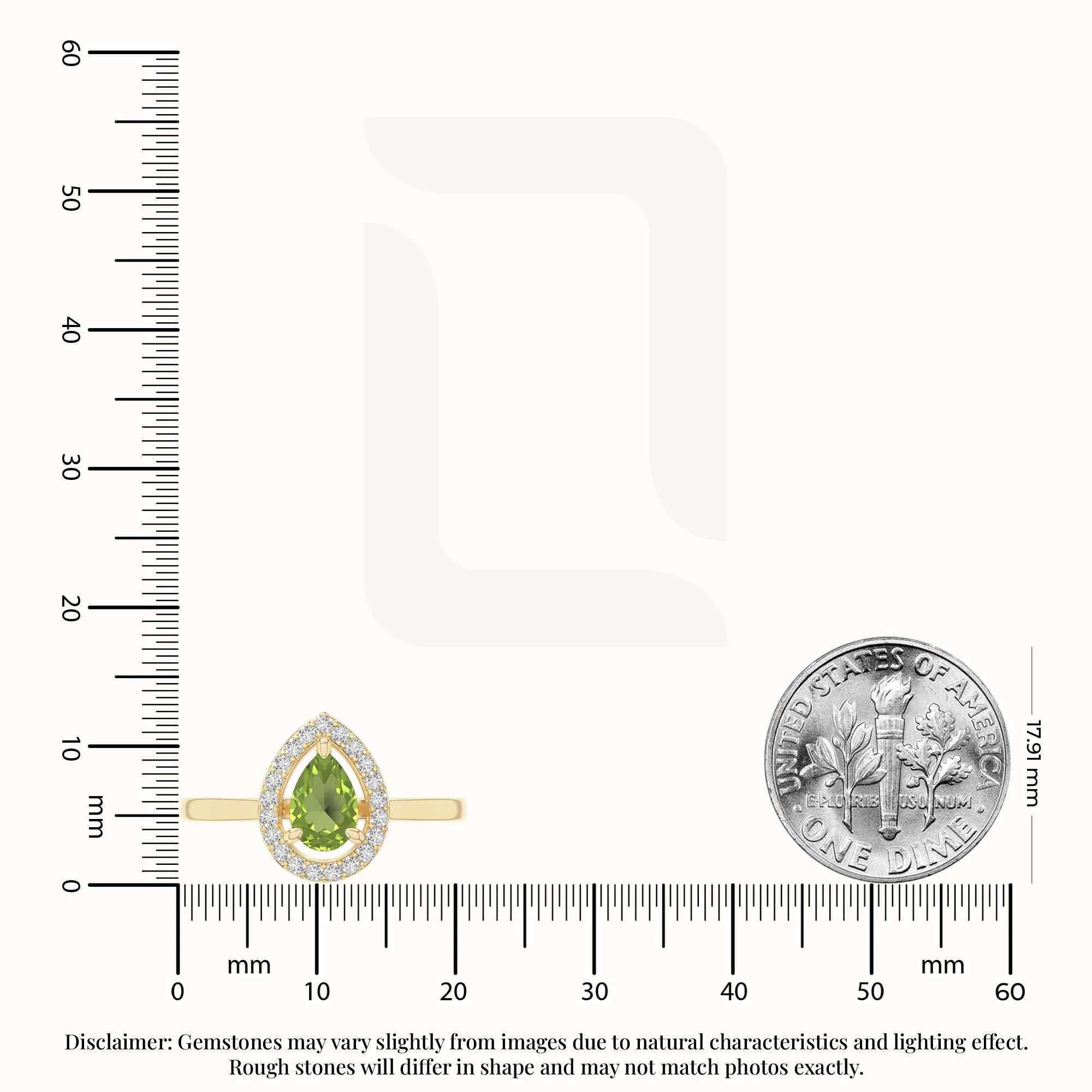 natural peridot solitaire halo engagement rings in yellow gold vermeil