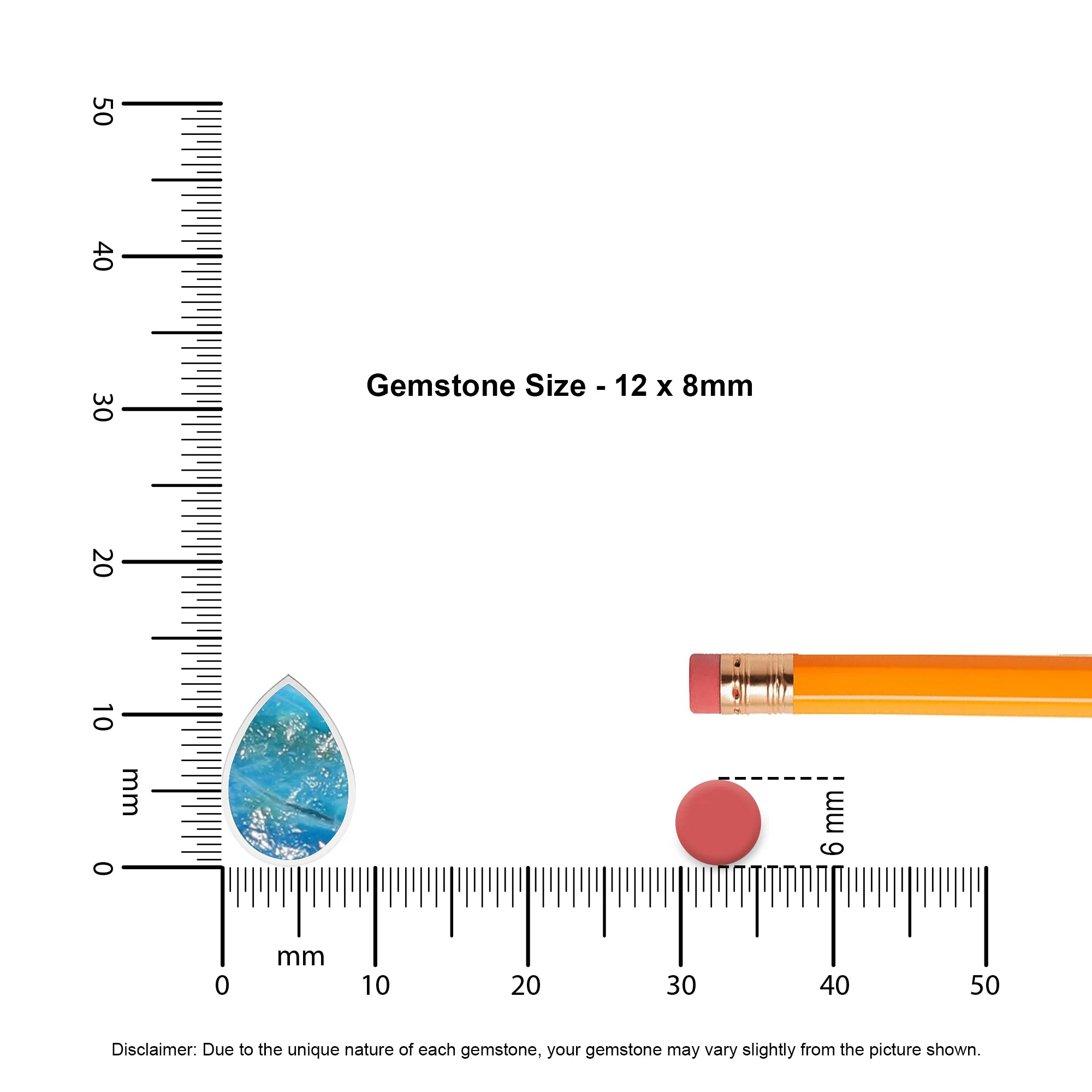 natural peruvian-opal pear shape pendant necklace