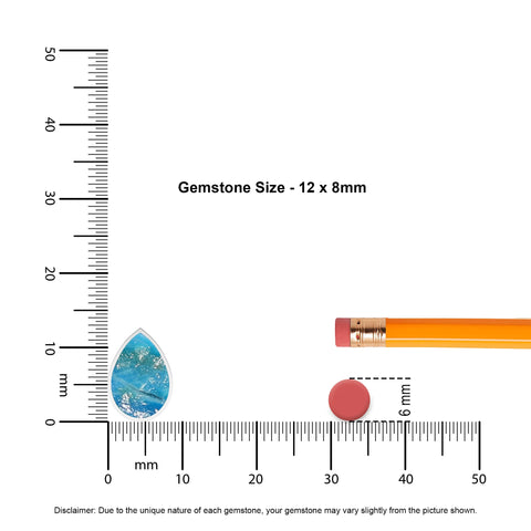 natural peruvian-opal pear shape pendant necklace