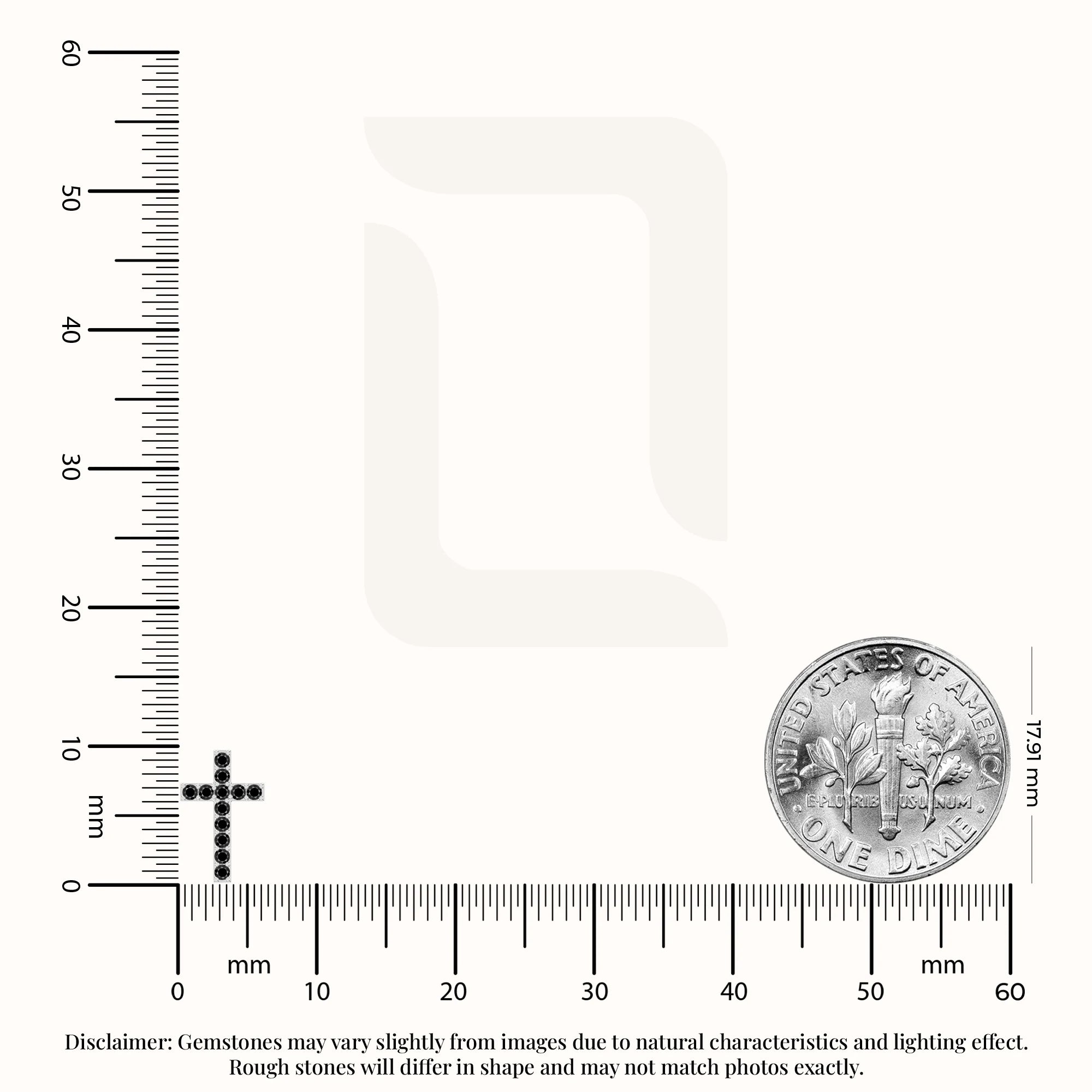 natural black-onyx cross stud earrings in sterling silver 